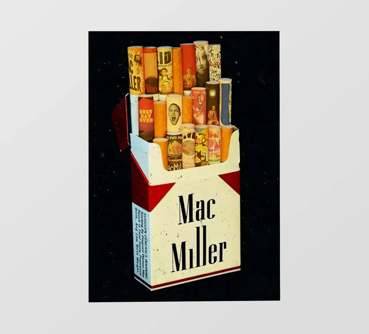 Mac Miller - Eingewickelt im Klang Fototapete von rockytamoe