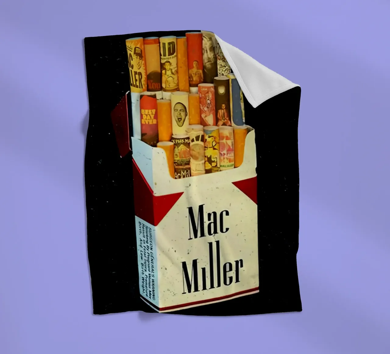 Mac Miller - Wrapped in Sound plaid polaire de rockytamoe