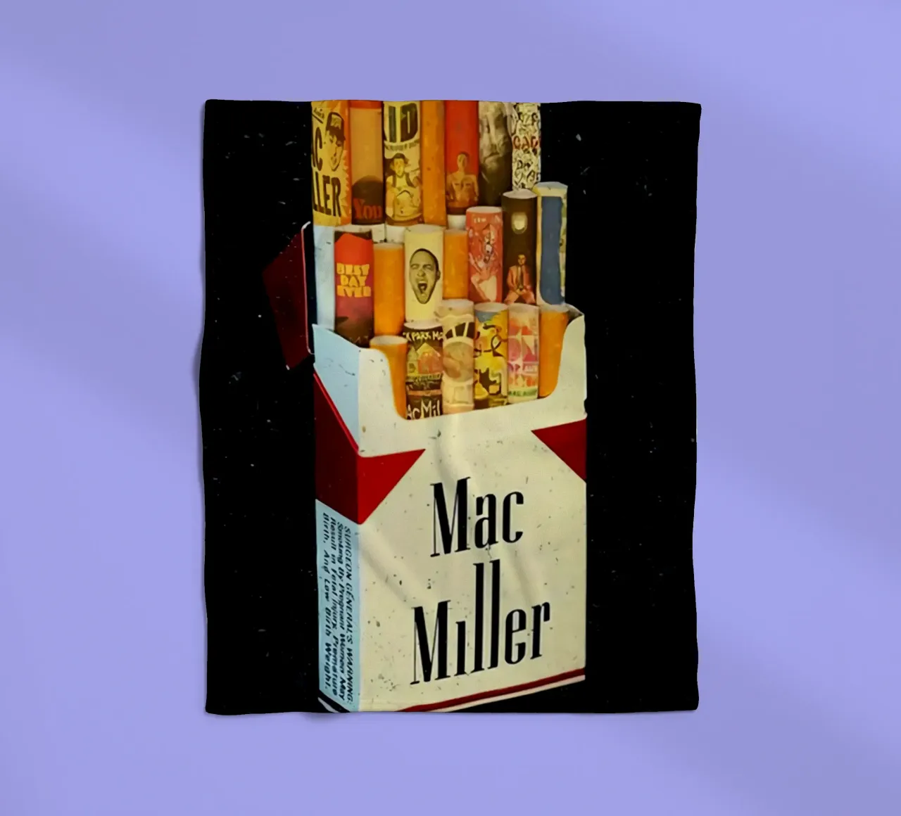 Mac Miller - Wrapped in Sound plaid polaire de rockytamoe