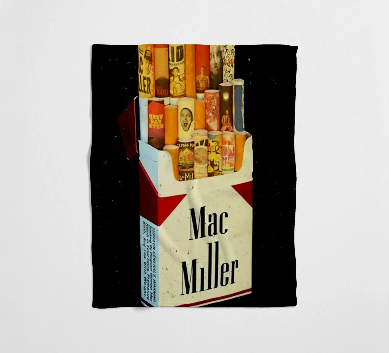Mac Miller - Wrapped in Sound plaid polaire de rockytamoe
