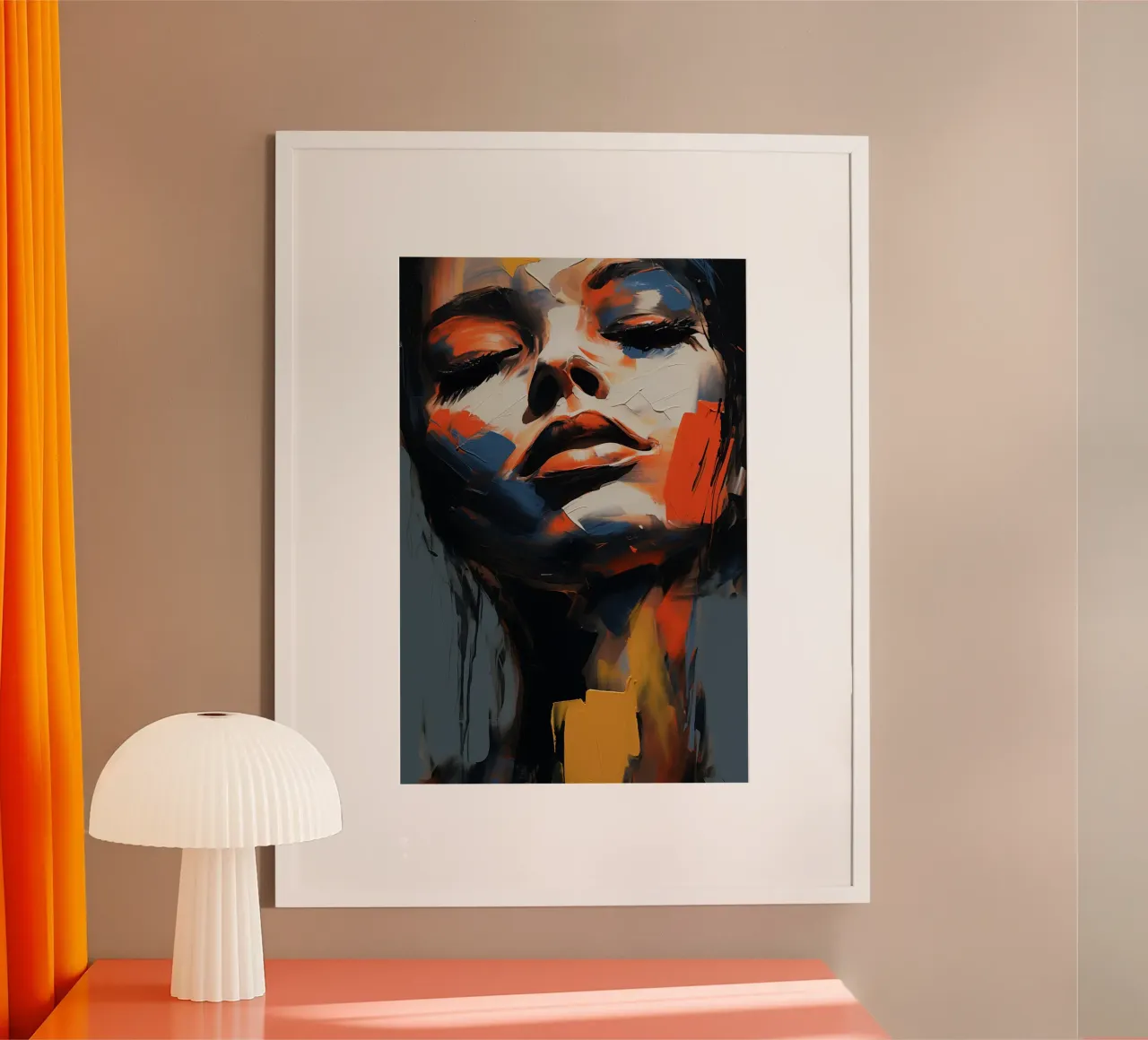 Abstract face hahnemühle by Imagine