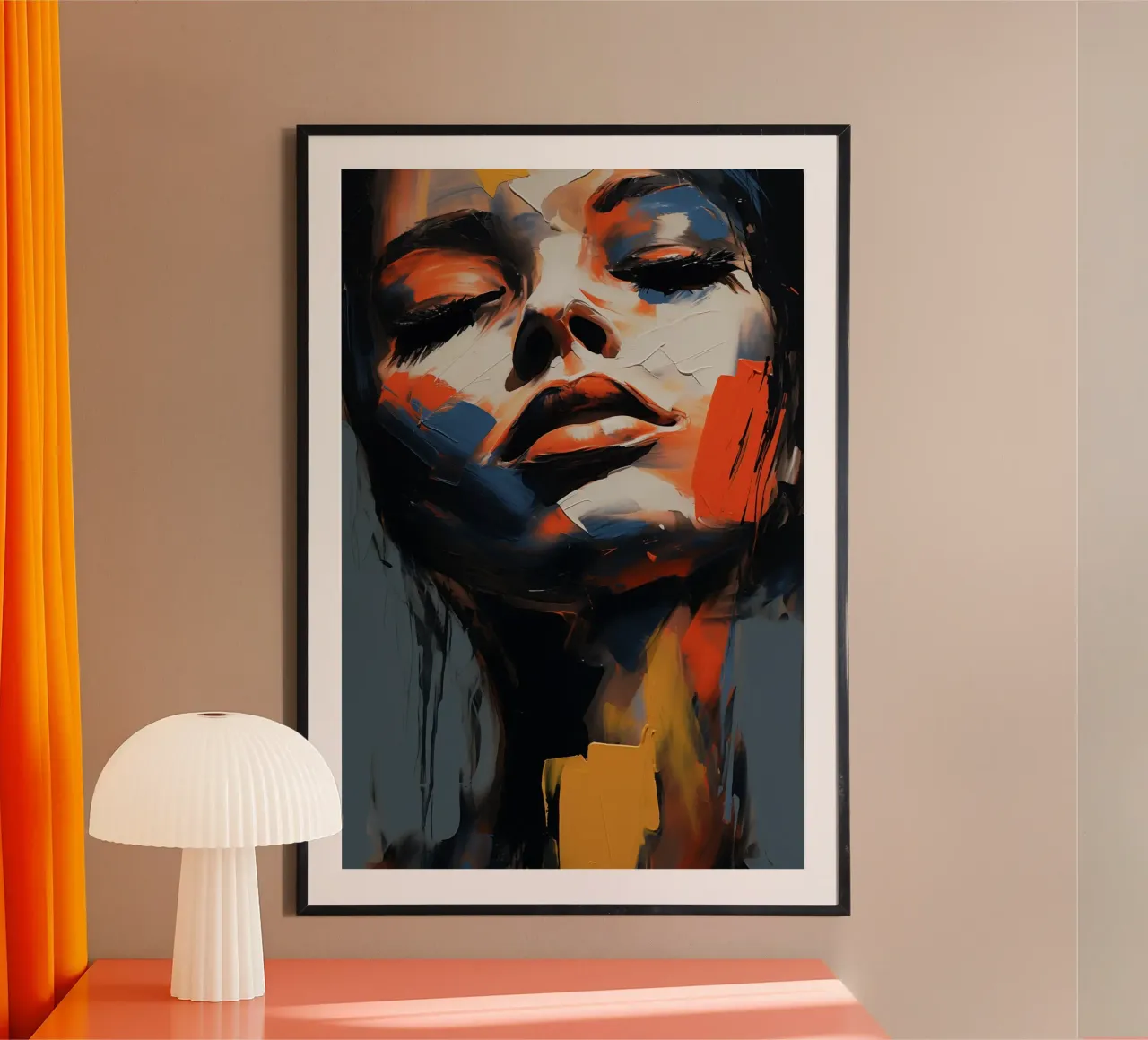 Abstract face hahnemühle by Imagine
