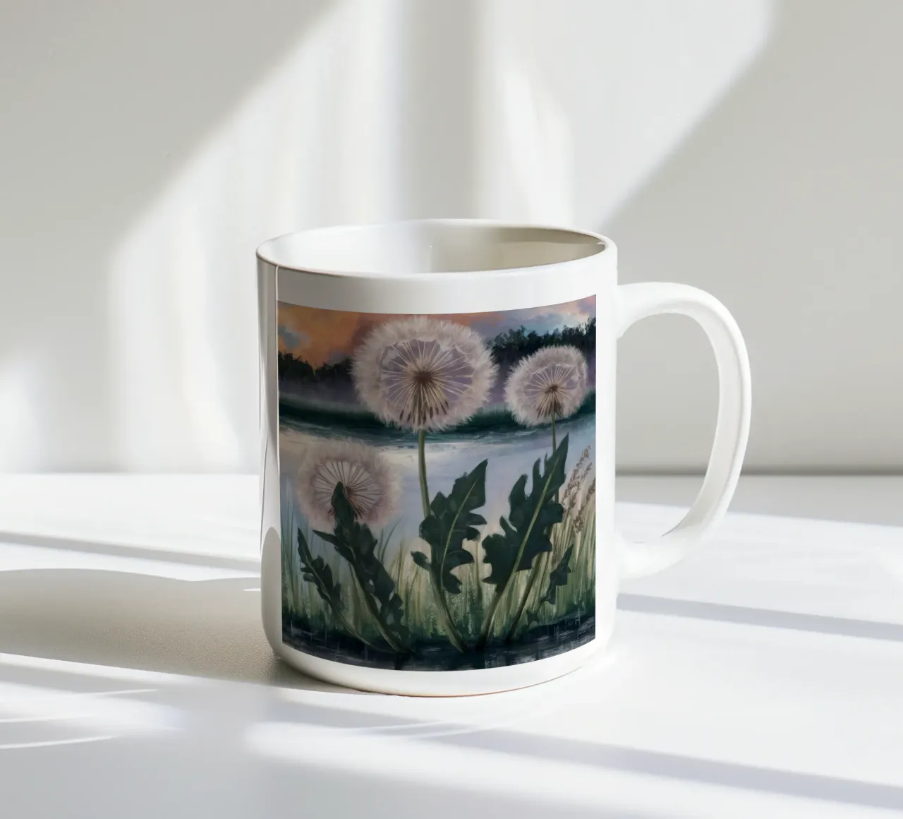 Coro della luna di dente di leone tazza in ceramica da Verve Pigments