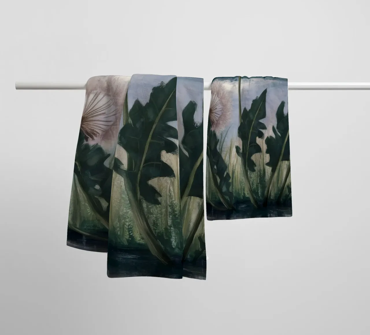 Dandelion Moon Chorus towel by Verve Pigments