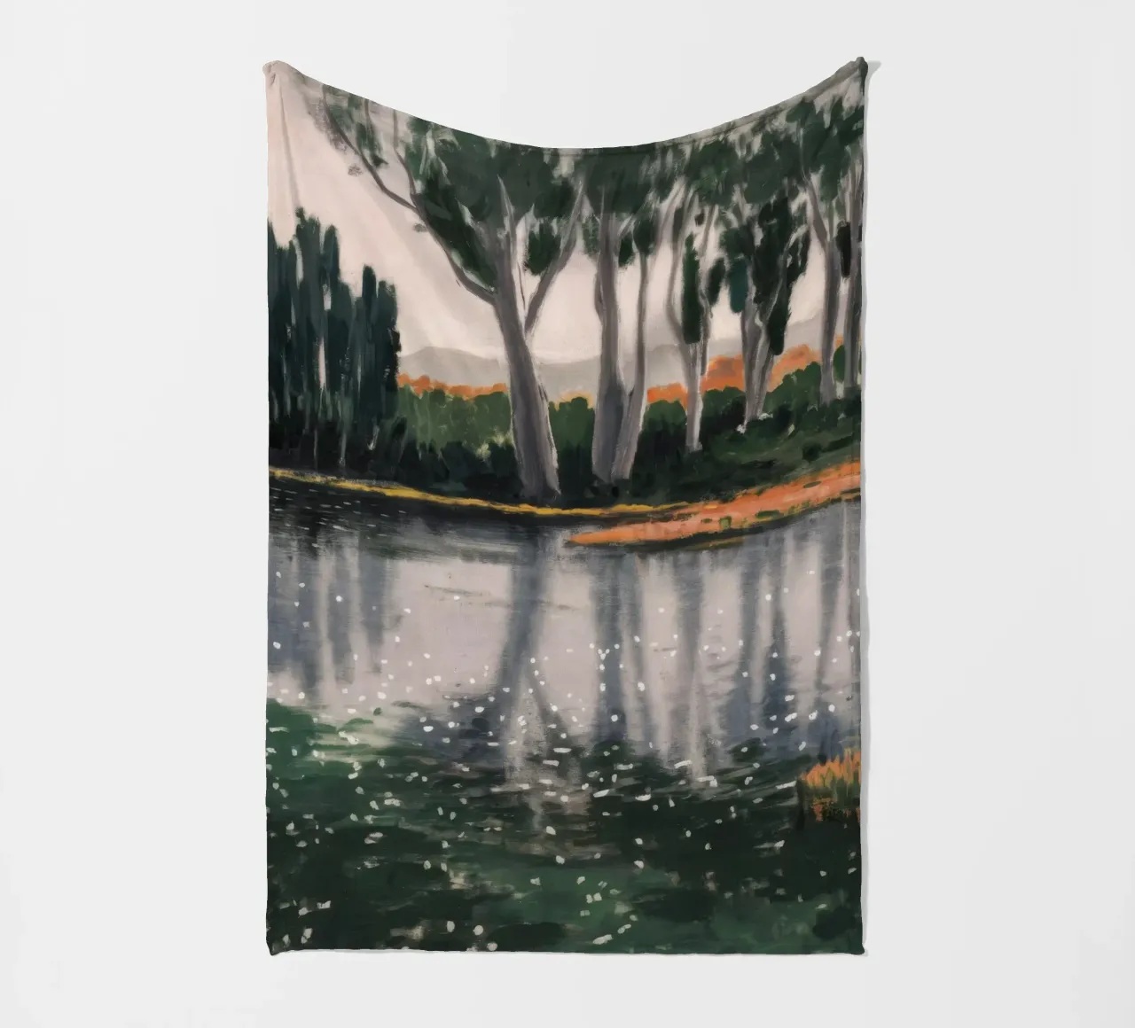 Reflexionsbaum-Ballett Fleecedecke von Verve Pigments