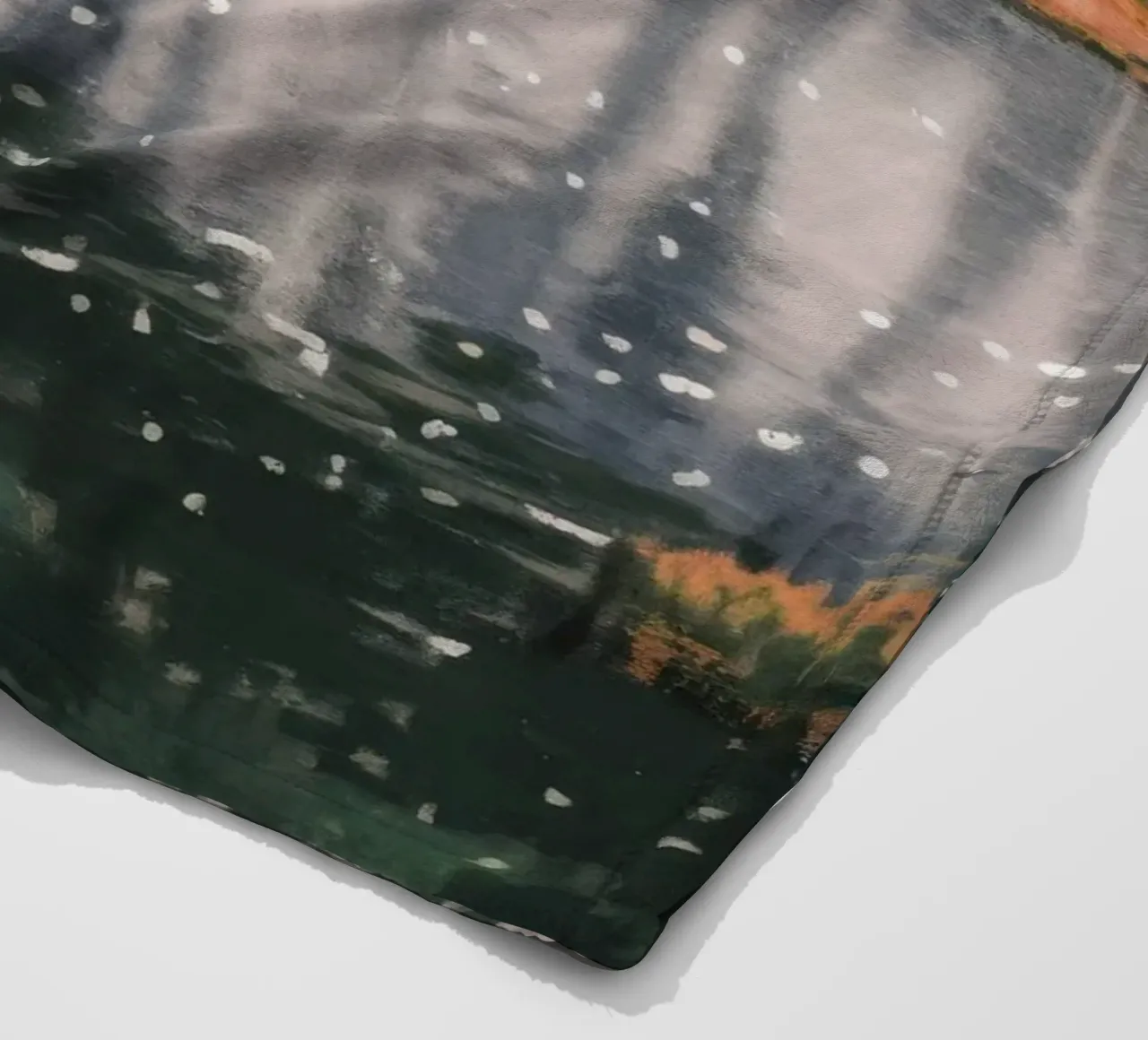 Reflexionsbaum-Ballett Fleecedecke von Verve Pigments