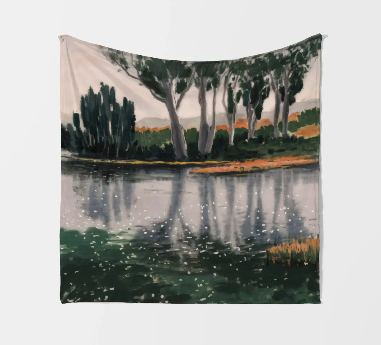 Reflexionsbaum-Ballett Fleecedecke von Verve Pigments