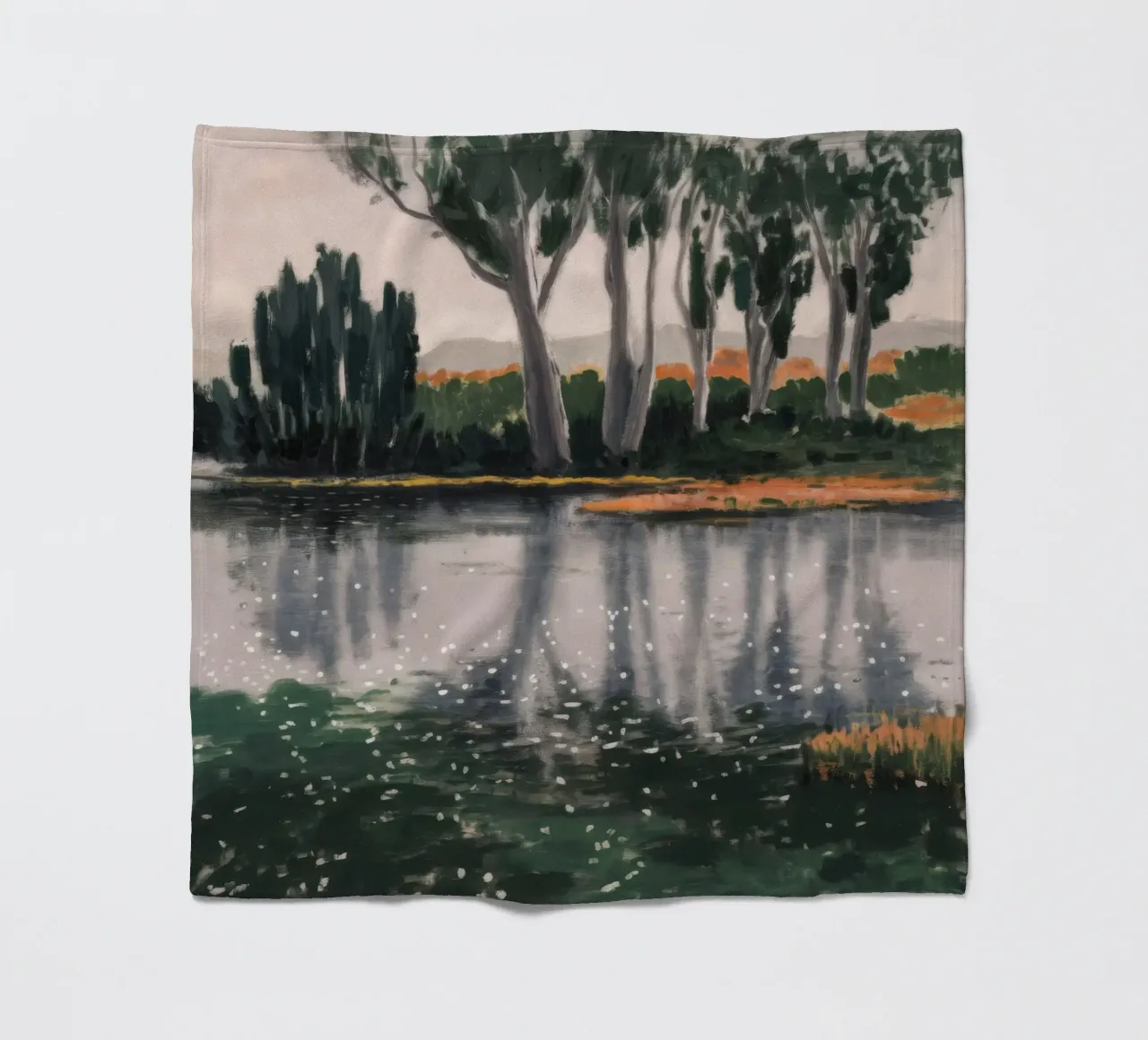 Reflexionsbaum-Ballett Fleecedecke von Verve Pigments