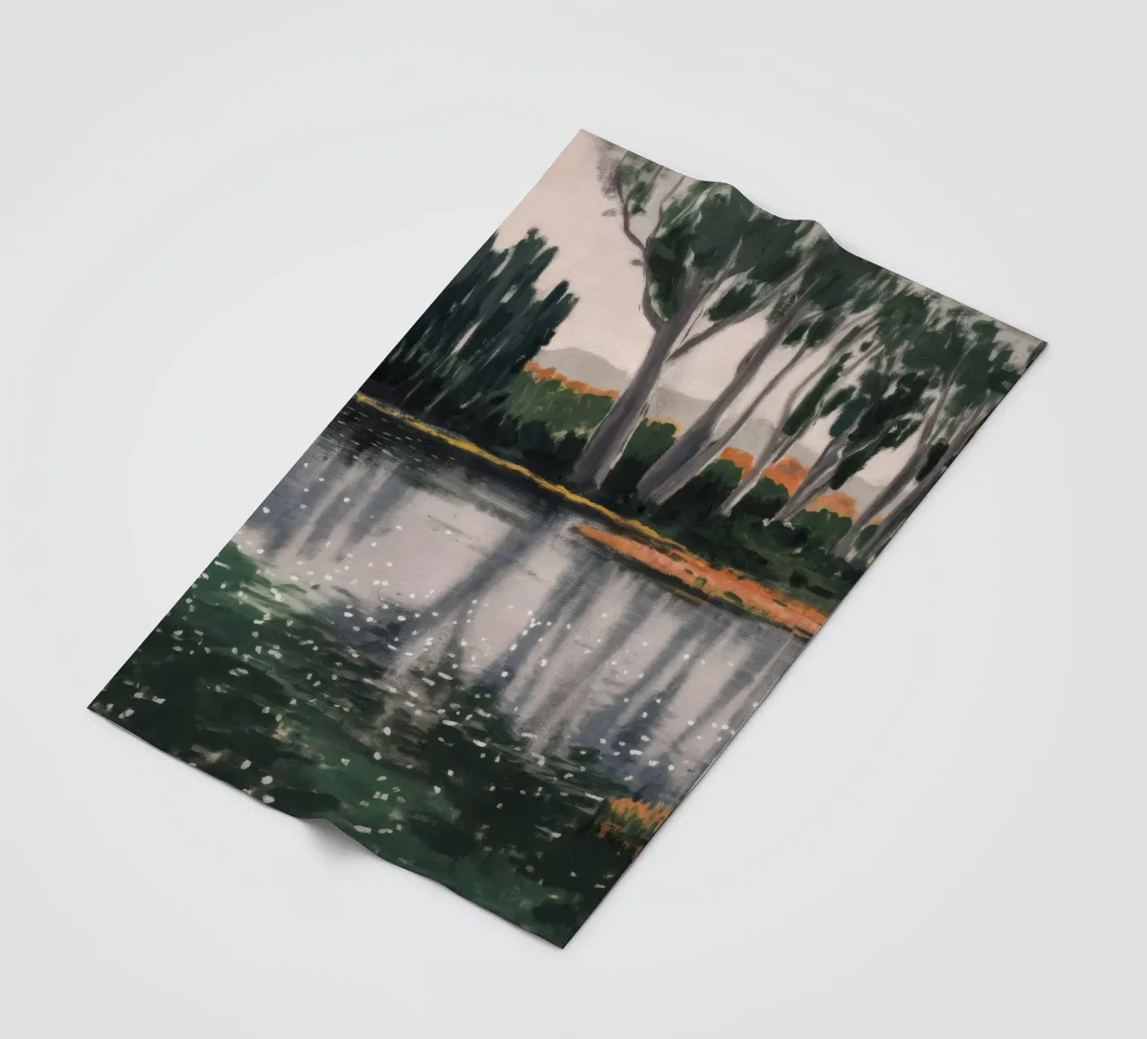 Reflexionsbaum-Ballett Fleecedecke von Verve Pigments