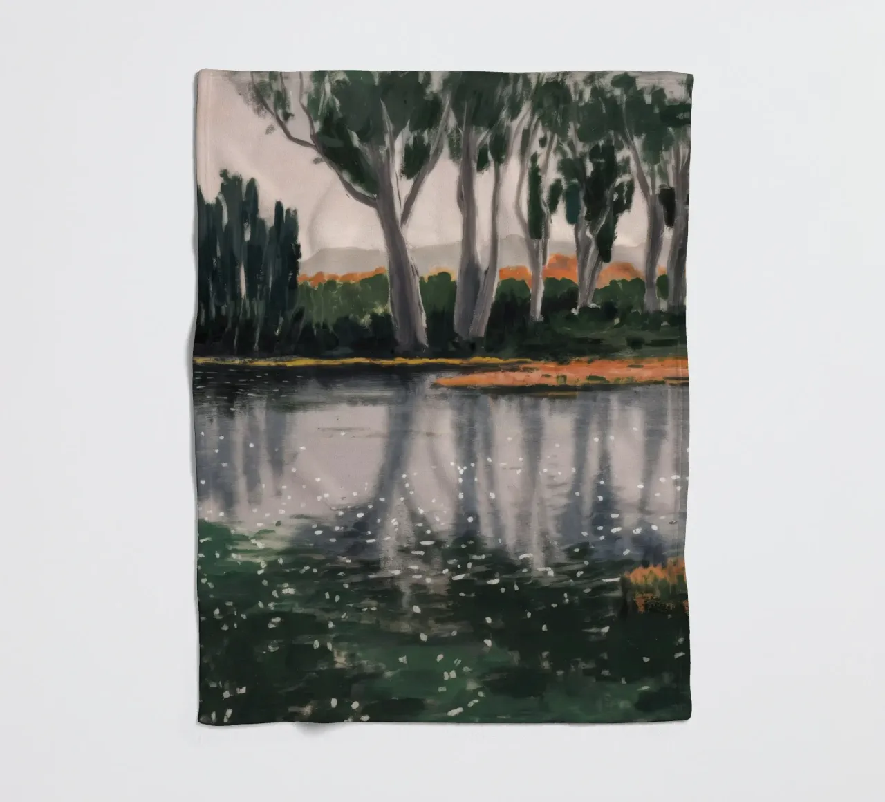 Reflexionsbaum-Ballett Fleecedecke von Verve Pigments