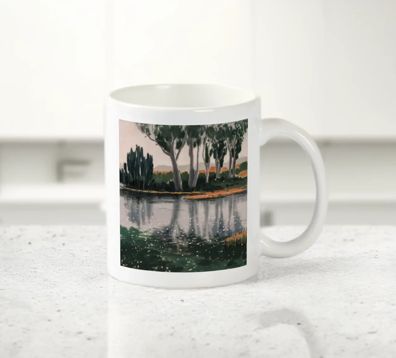 Balletto sull'albero della riflessione tazza in ceramica da Verve Pigments