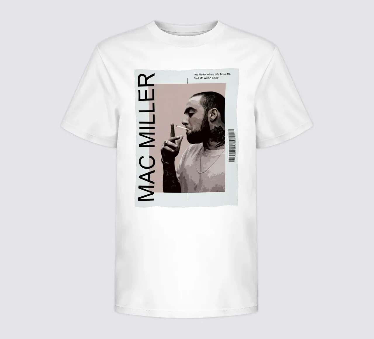 Find Me With A Smile - Mac Miller Quote Poster kids t-shirt by rockytamoe