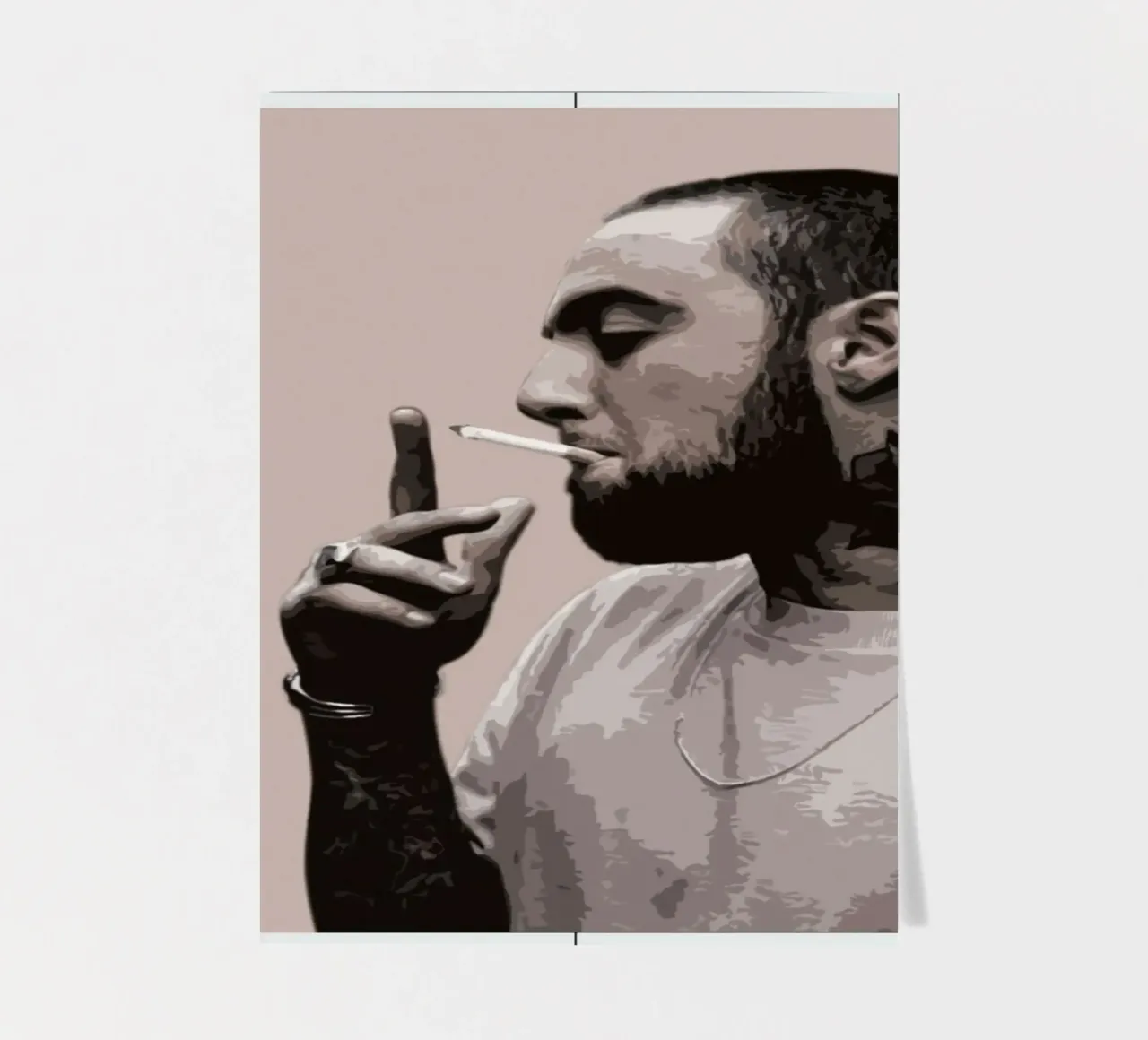 Find Me With A Smile - Mac Miller Quote Poster sticker sheet by rockytamoe