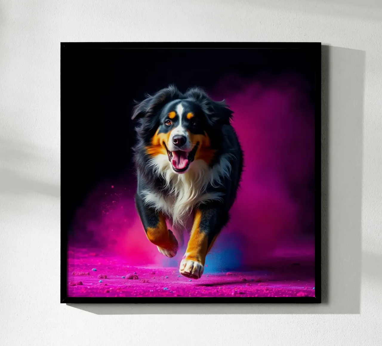 The colorful Bernese Mountain Dog #115 poster by Yumis.Beargang.and.Me