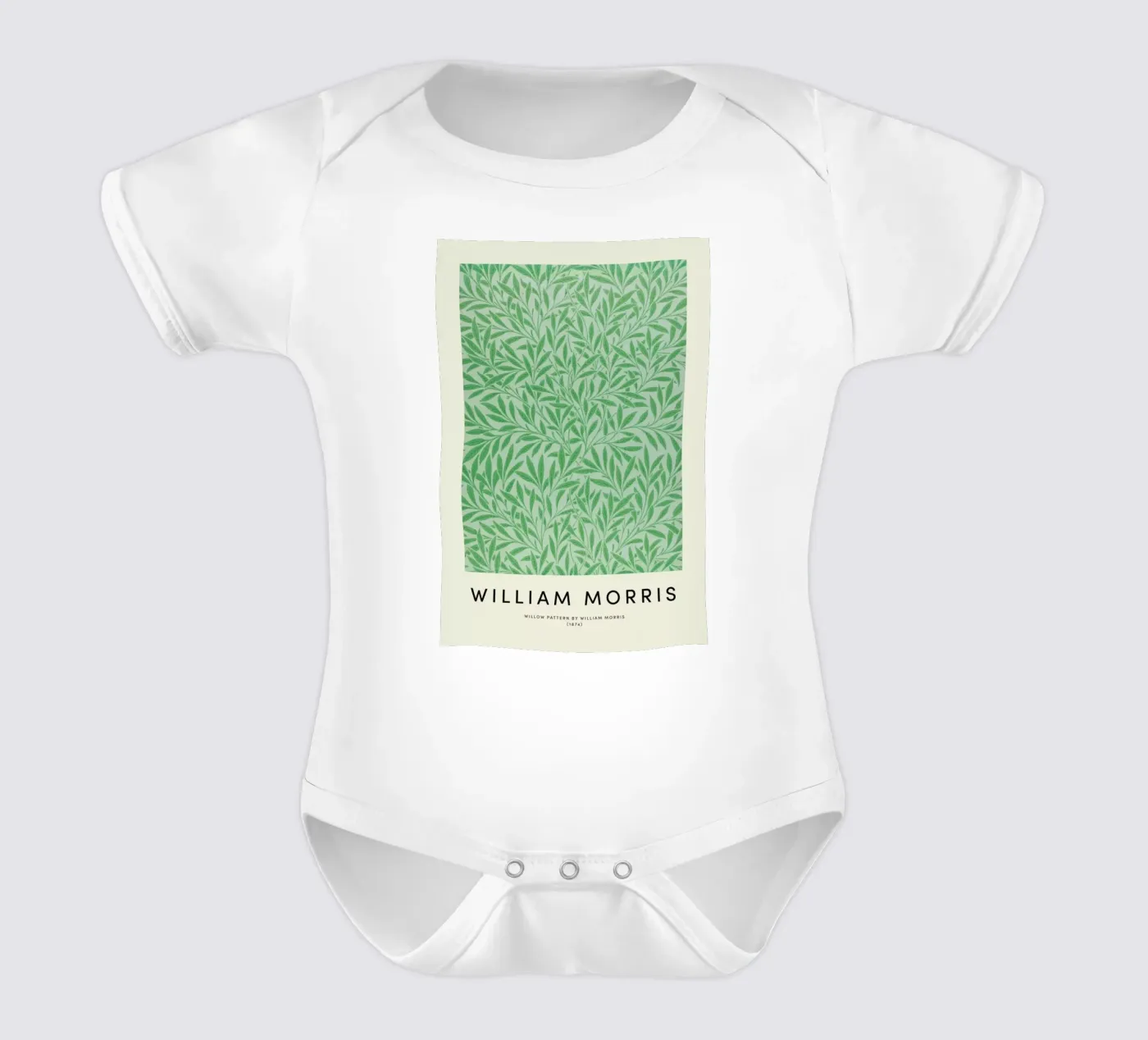 William Morris - Willow Pattern Kurzarm Babybody von Vintage by JUNIQE