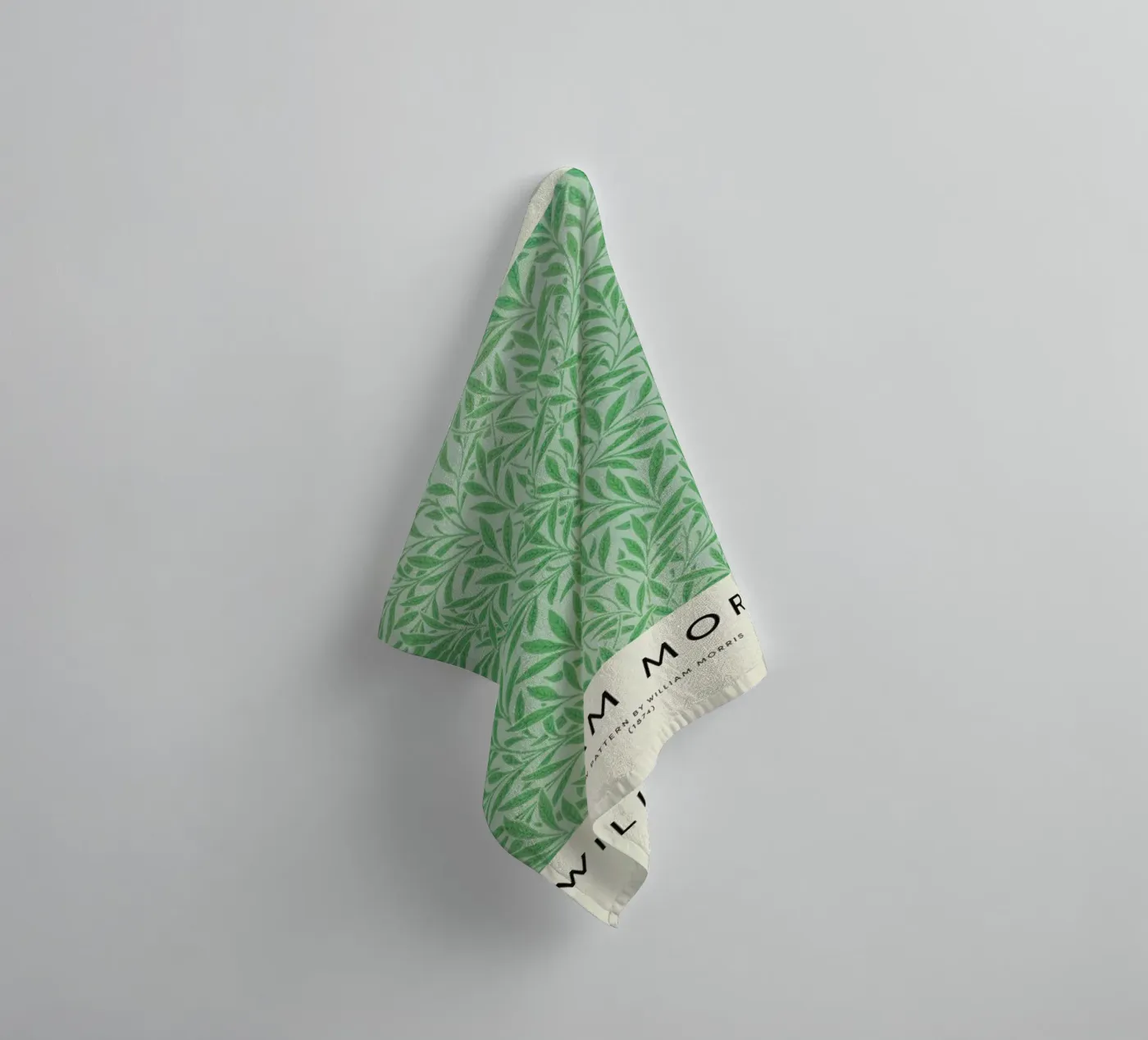 William Morris - Willow Pattern badhanddoek van Vintage by JUNIQE