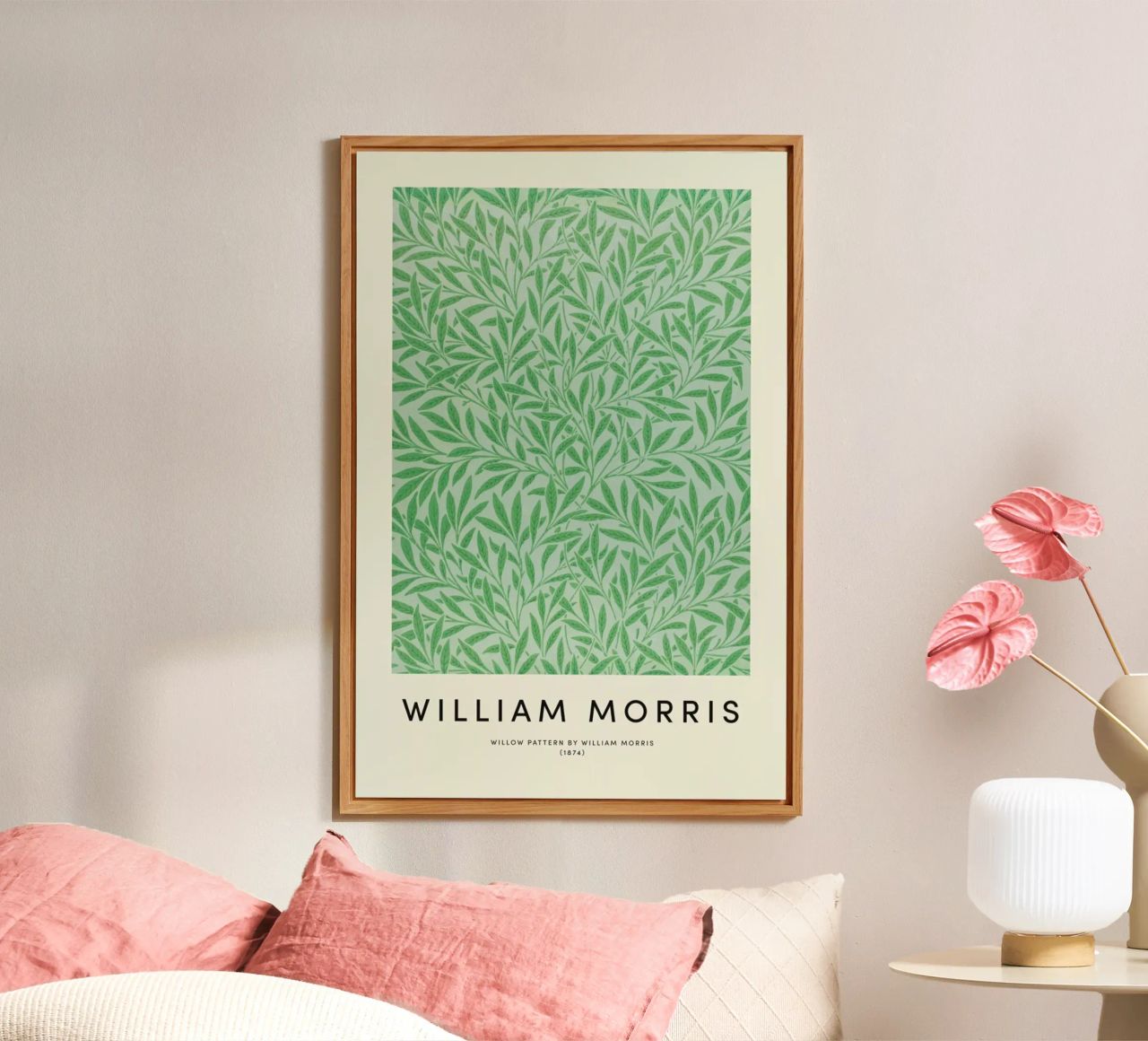 William Morris - Willow Pattern alluminio dibond da Vintage by JUNIQE