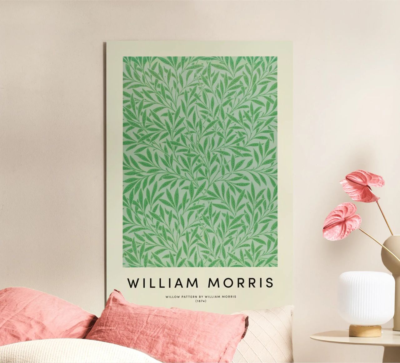 William Morris - Willow Pattern alluminio dibond da Vintage by JUNIQE