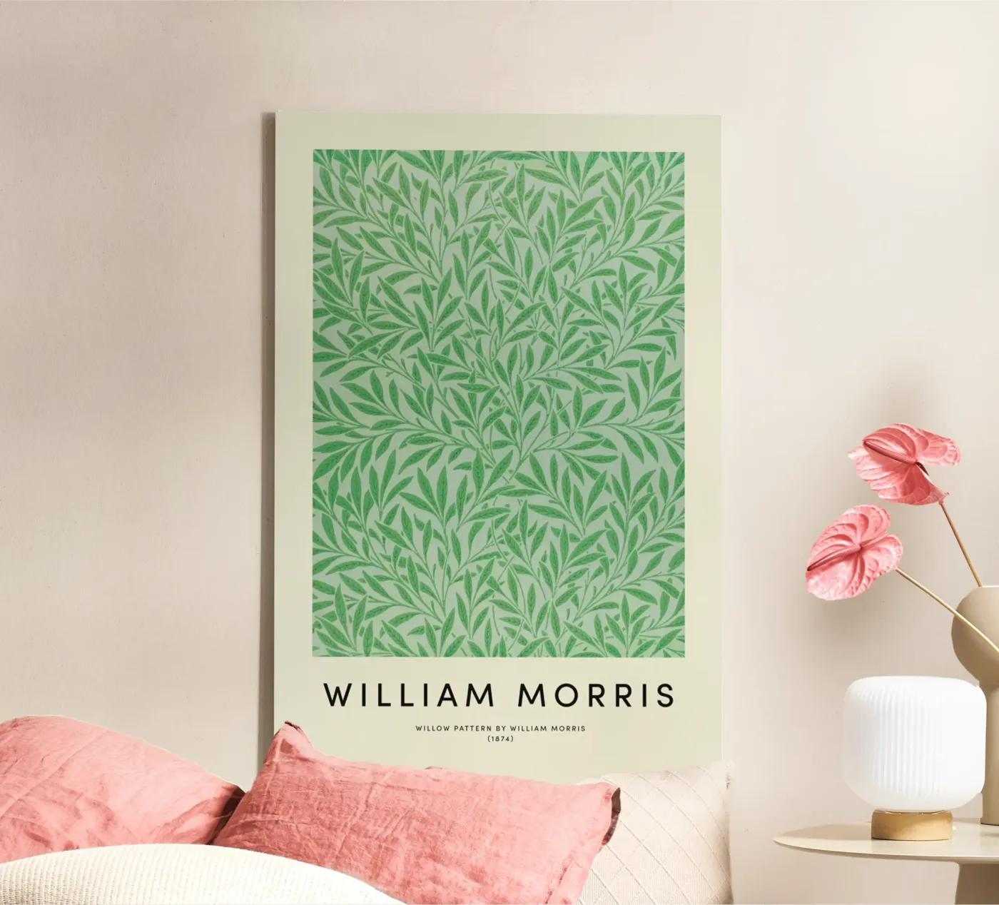 William Morris - Willow Pattern canvas van Vintage by JUNIQE