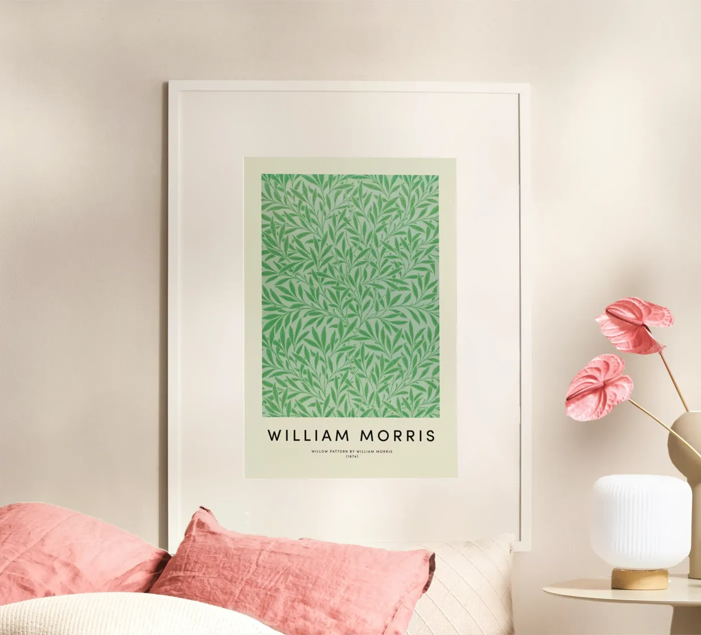 William Morris - Willow Pattern poster van Vintage by JUNIQE