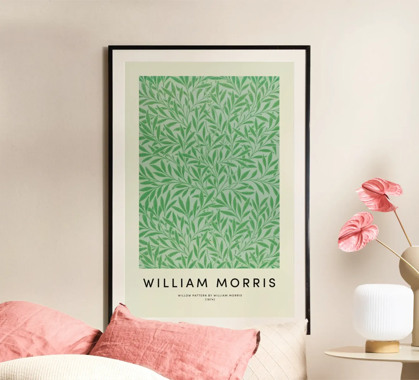 William Morris - Willow Pattern poster van Vintage by JUNIQE