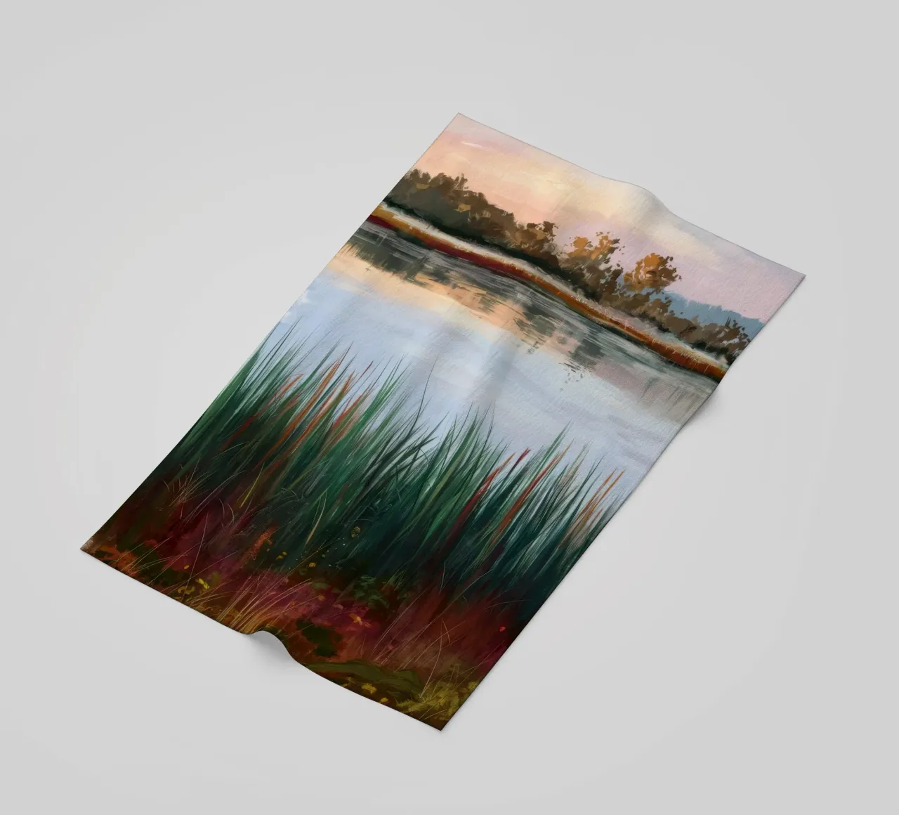 Quiete in riva al lago telo mare da Verve Pigments
