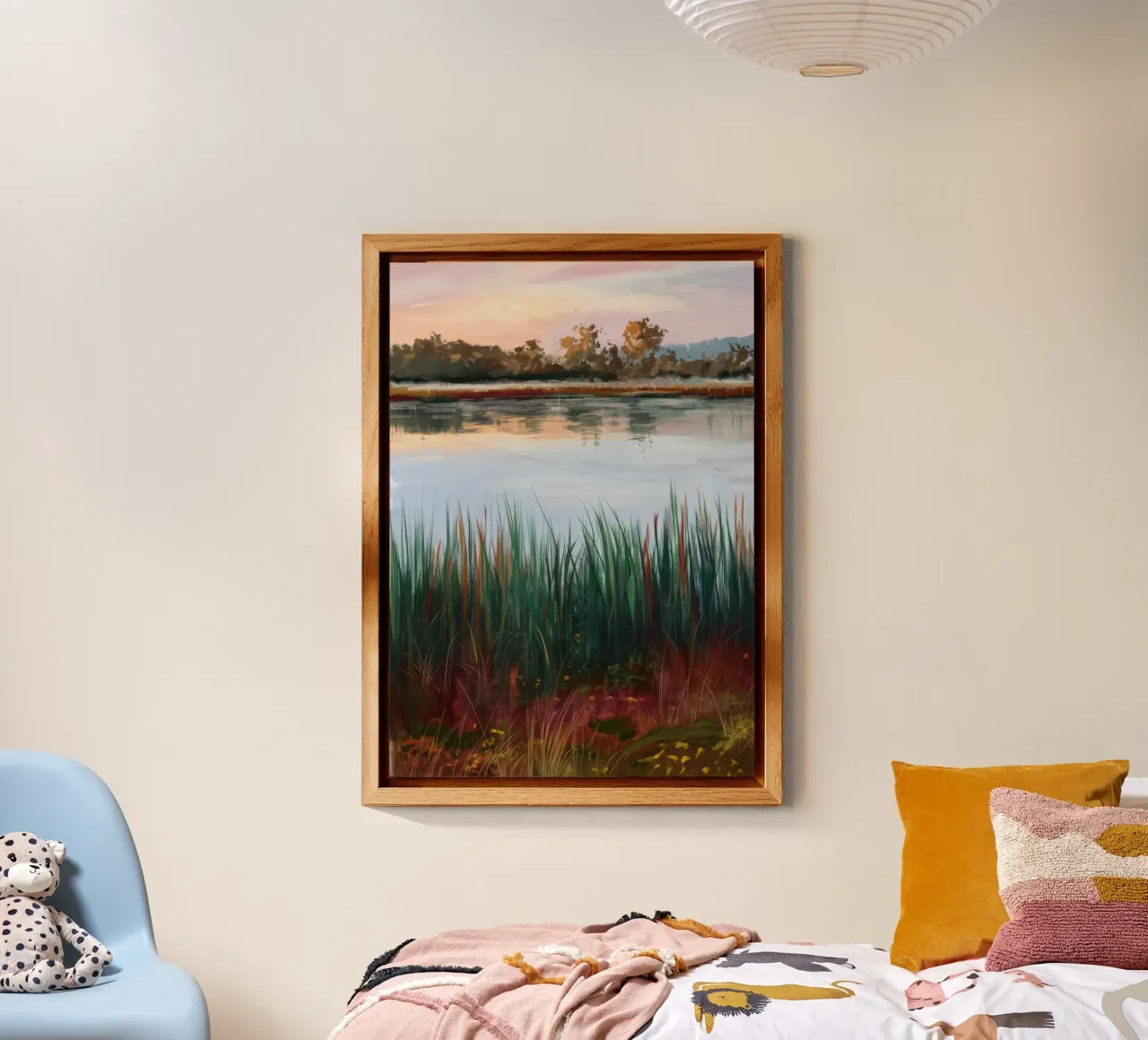 Quiete in riva al lago alluminio dibond da Verve Pigments
