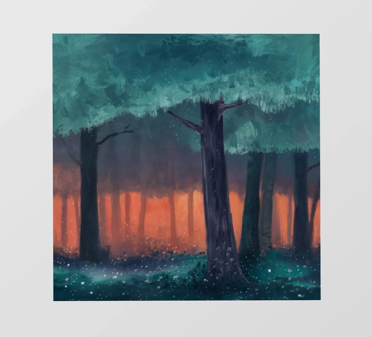 Silenzio della foresta di Ember telo in pvc da Verve Pigments