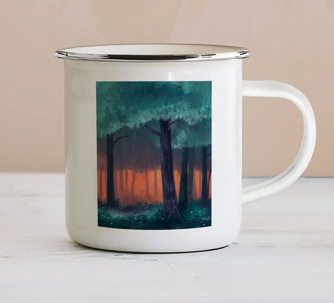 Silenzio della foresta di Ember tazza in smalto da Verve Pigments
