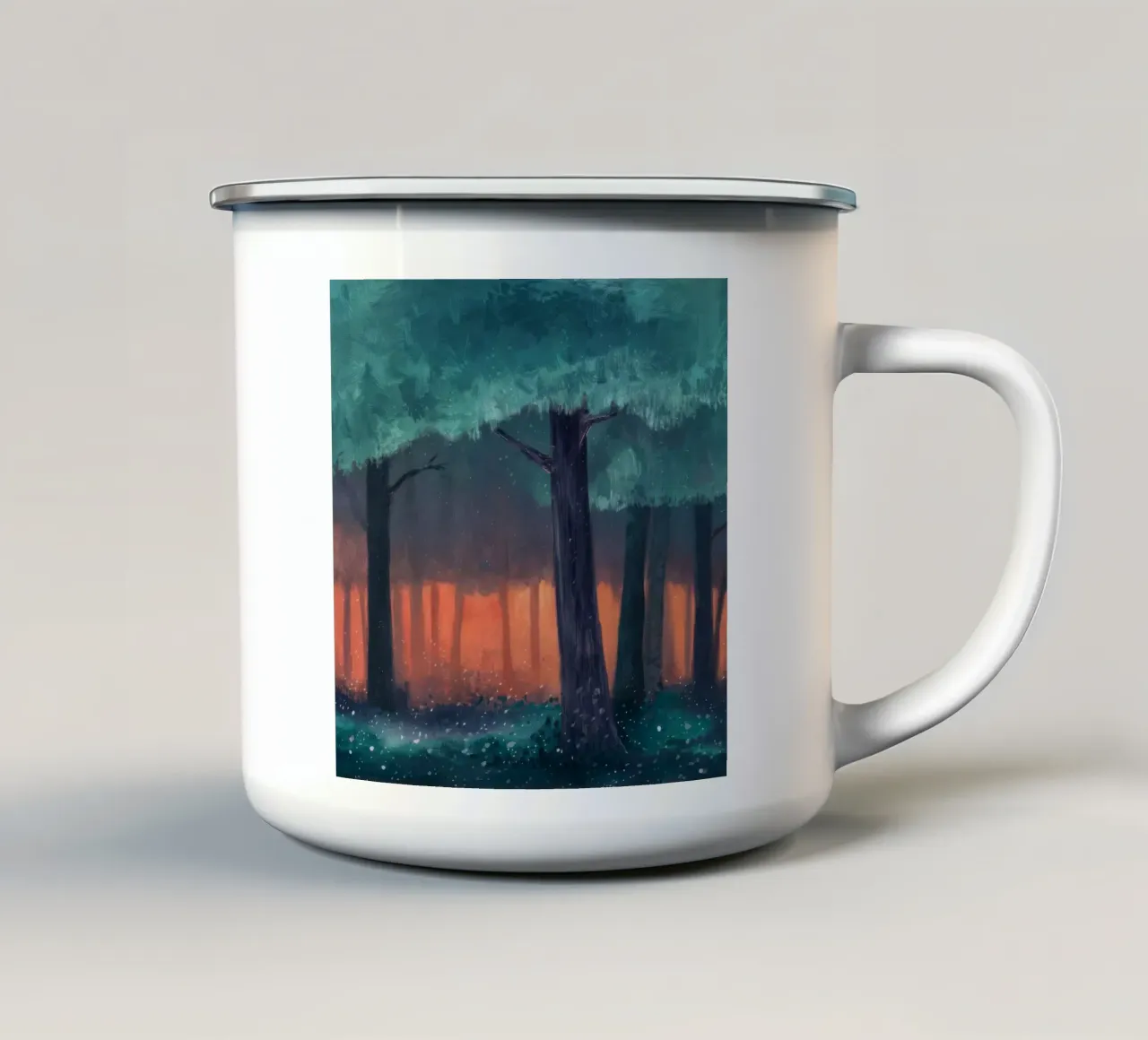 Silenzio della foresta di Ember tazza in smalto da Verve Pigments