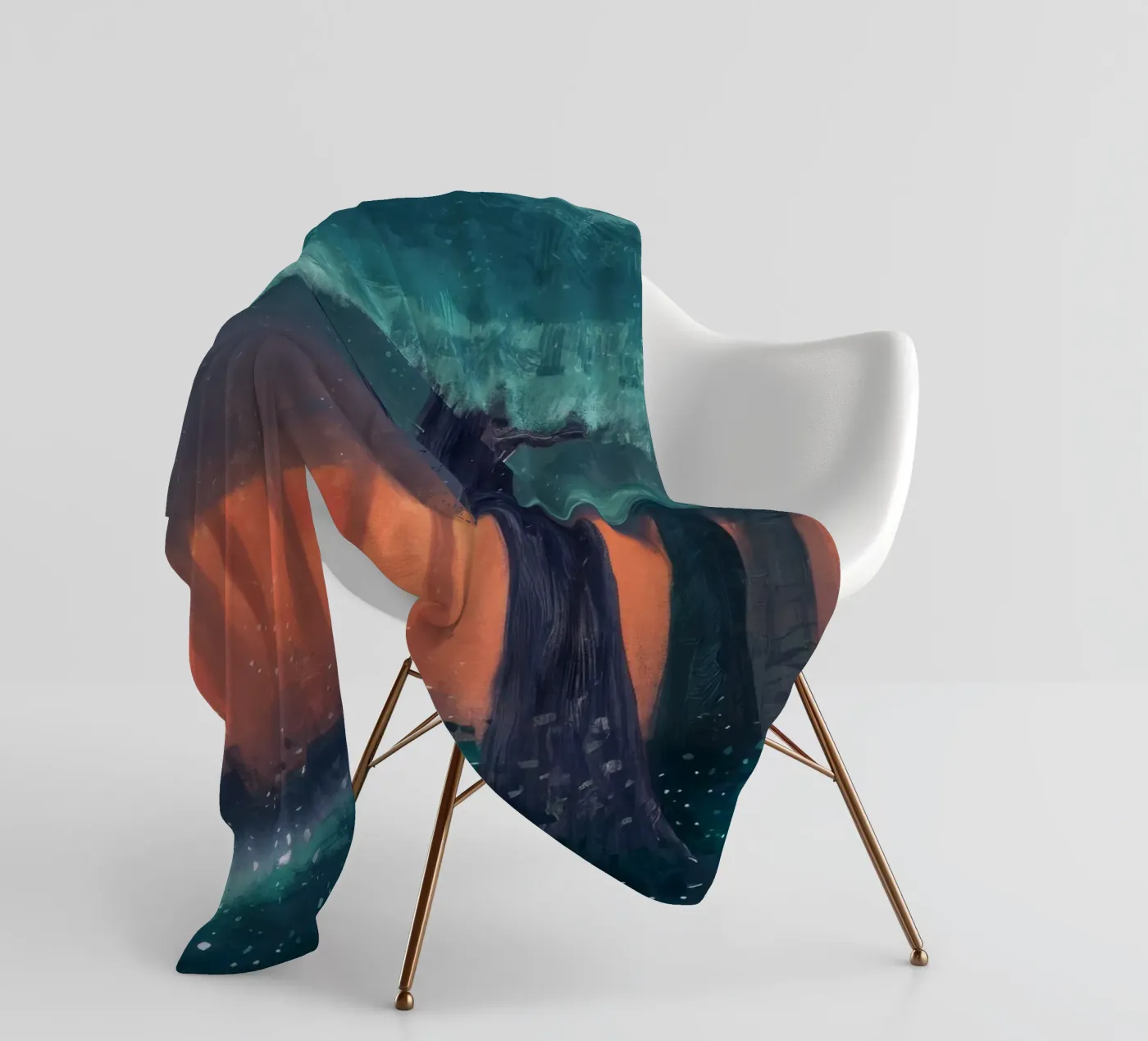 Ember Forest Stilte fleecedeken van Verve Pigments