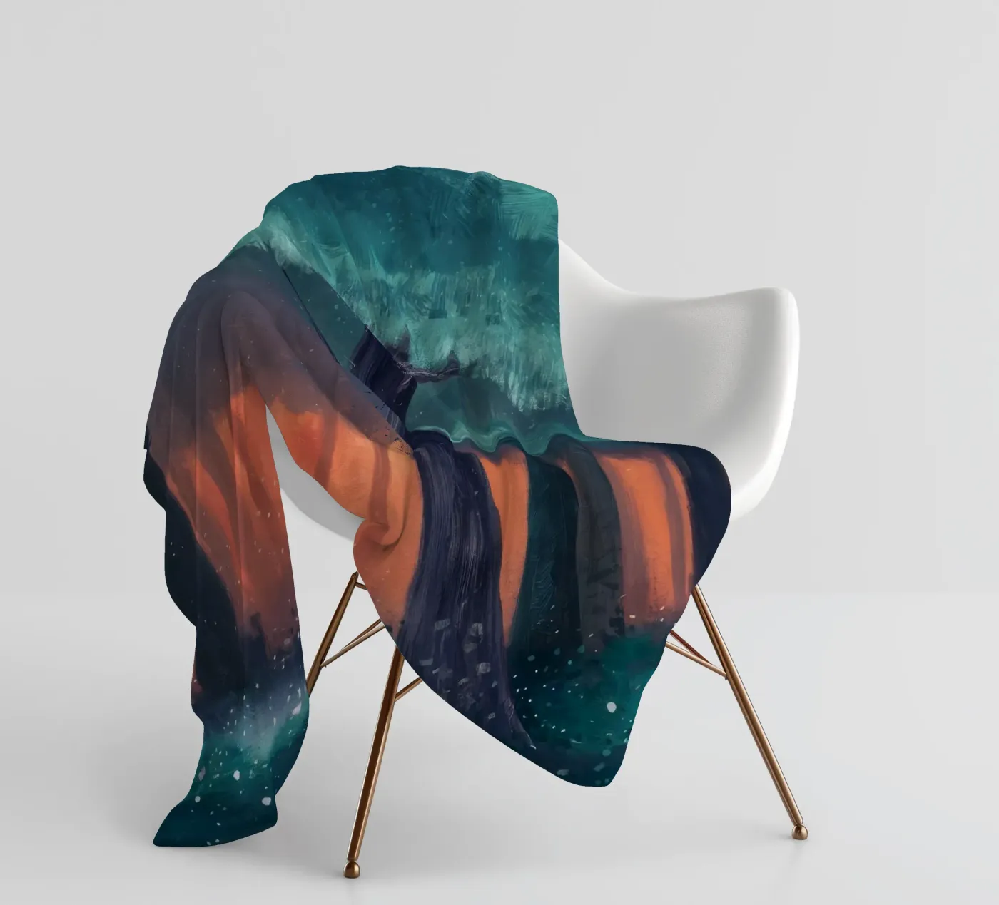Ember Forest Stilte fleecedeken van Verve Pigments