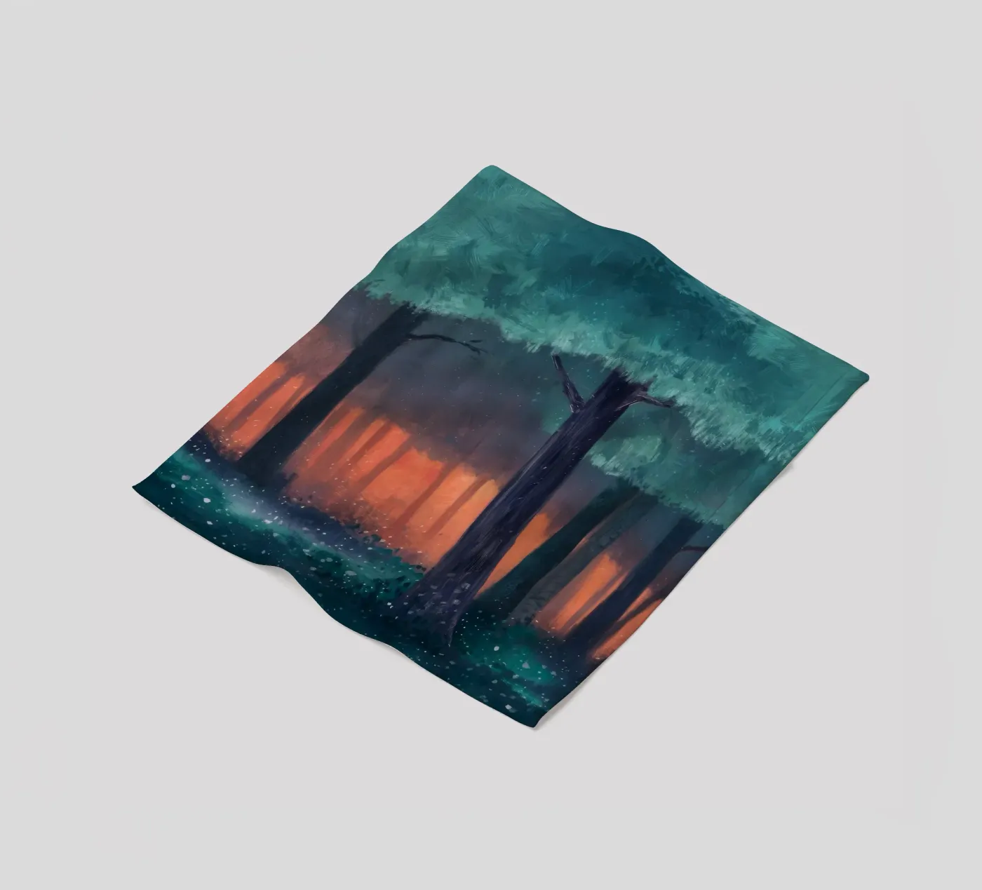 Ember Forest Stilte fleecedeken van Verve Pigments