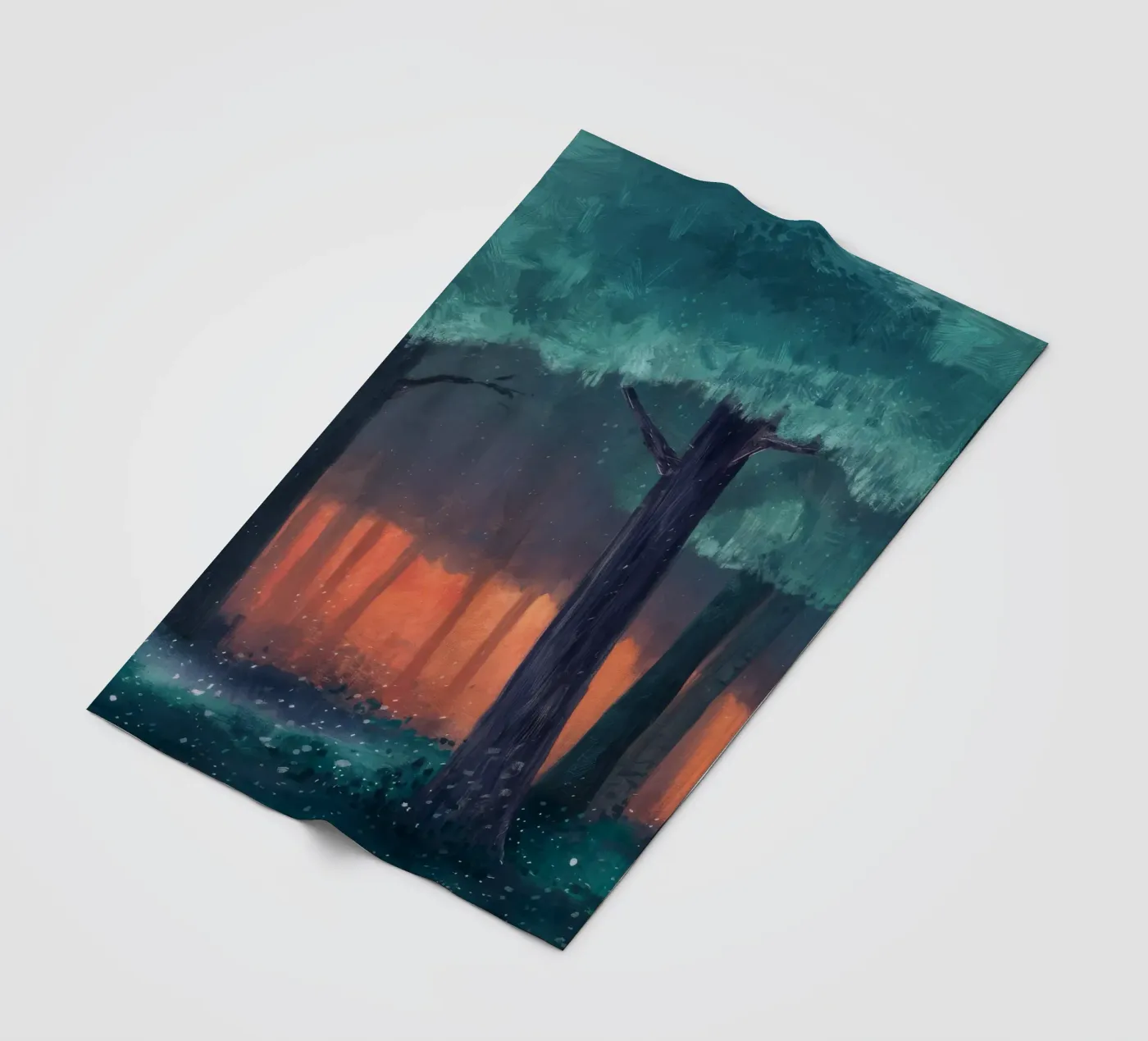 Ember Forest Stilte fleecedeken van Verve Pigments