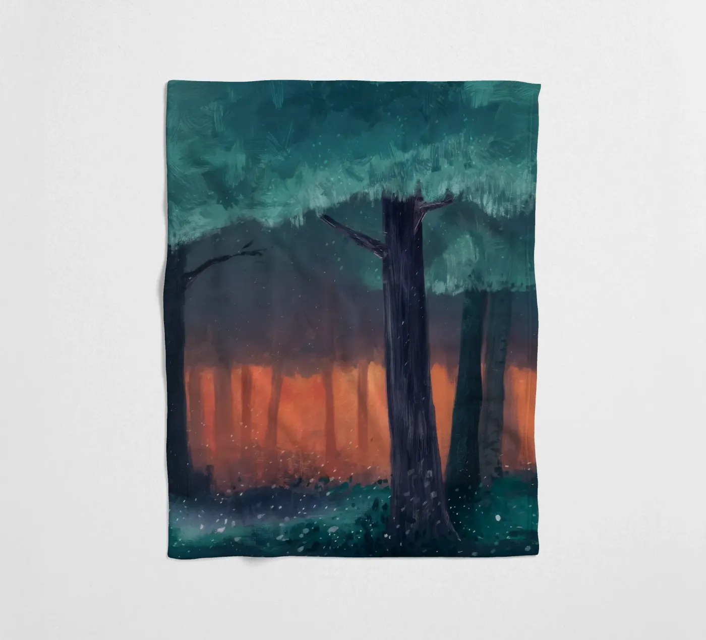 Ember Forest Stilte fleecedeken van Verve Pigments