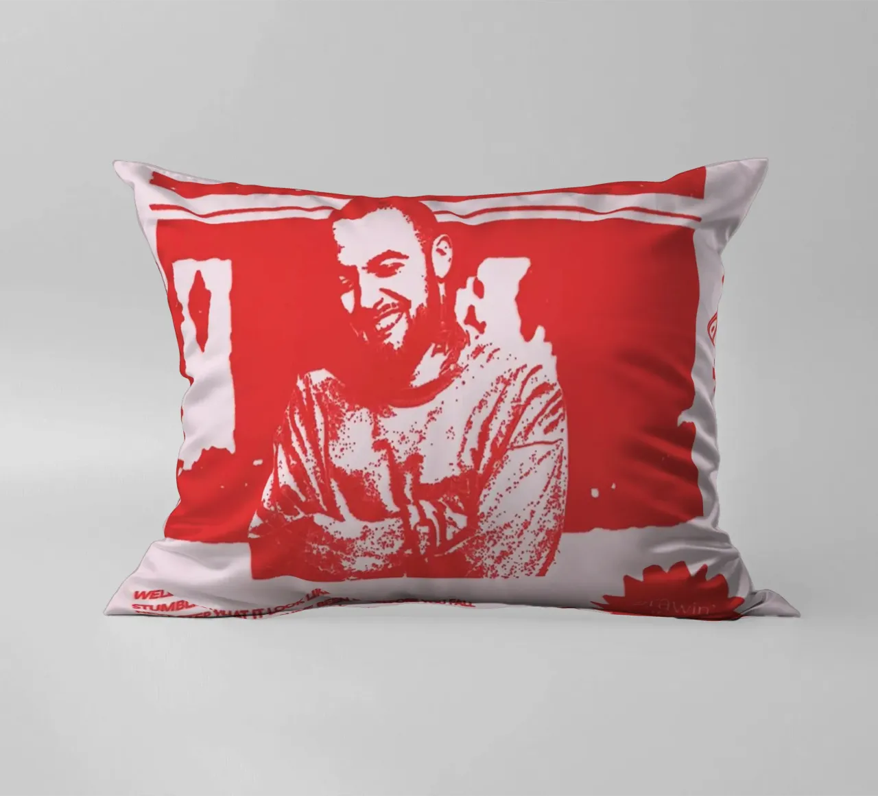 Circles Era - Mac Miller Poster rosso cuscino da rockytamoe