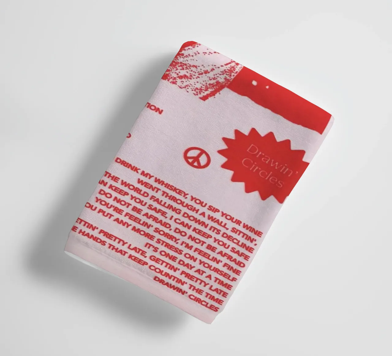 Circles Era - Mac Miller Poster rosso asciugamano da bagno da rockytamoe