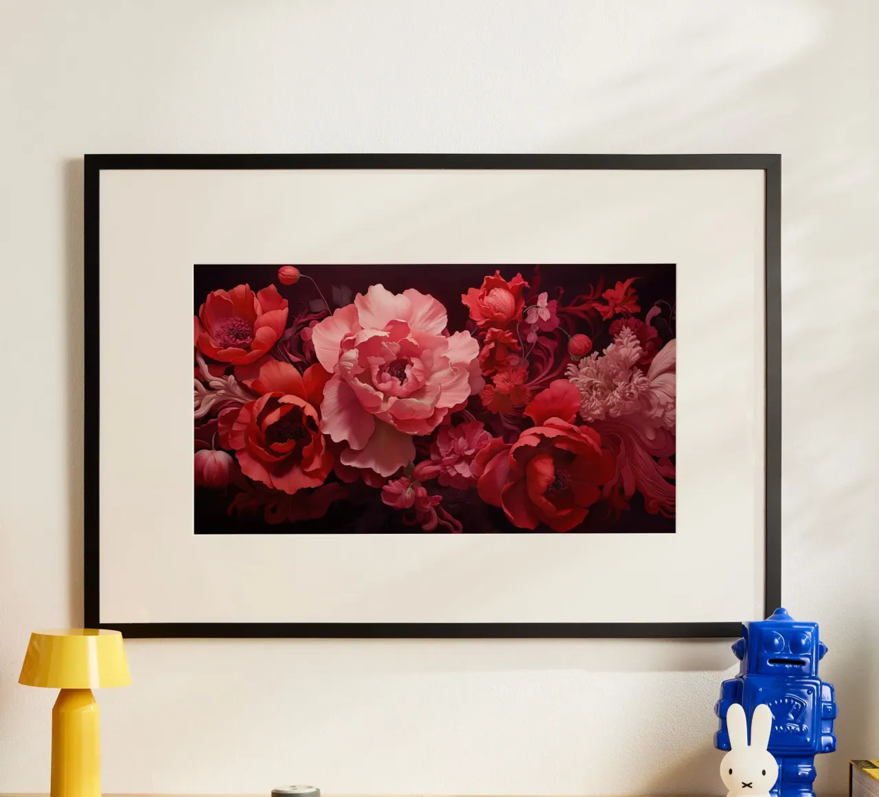 Fiori rossi poster da Imagine