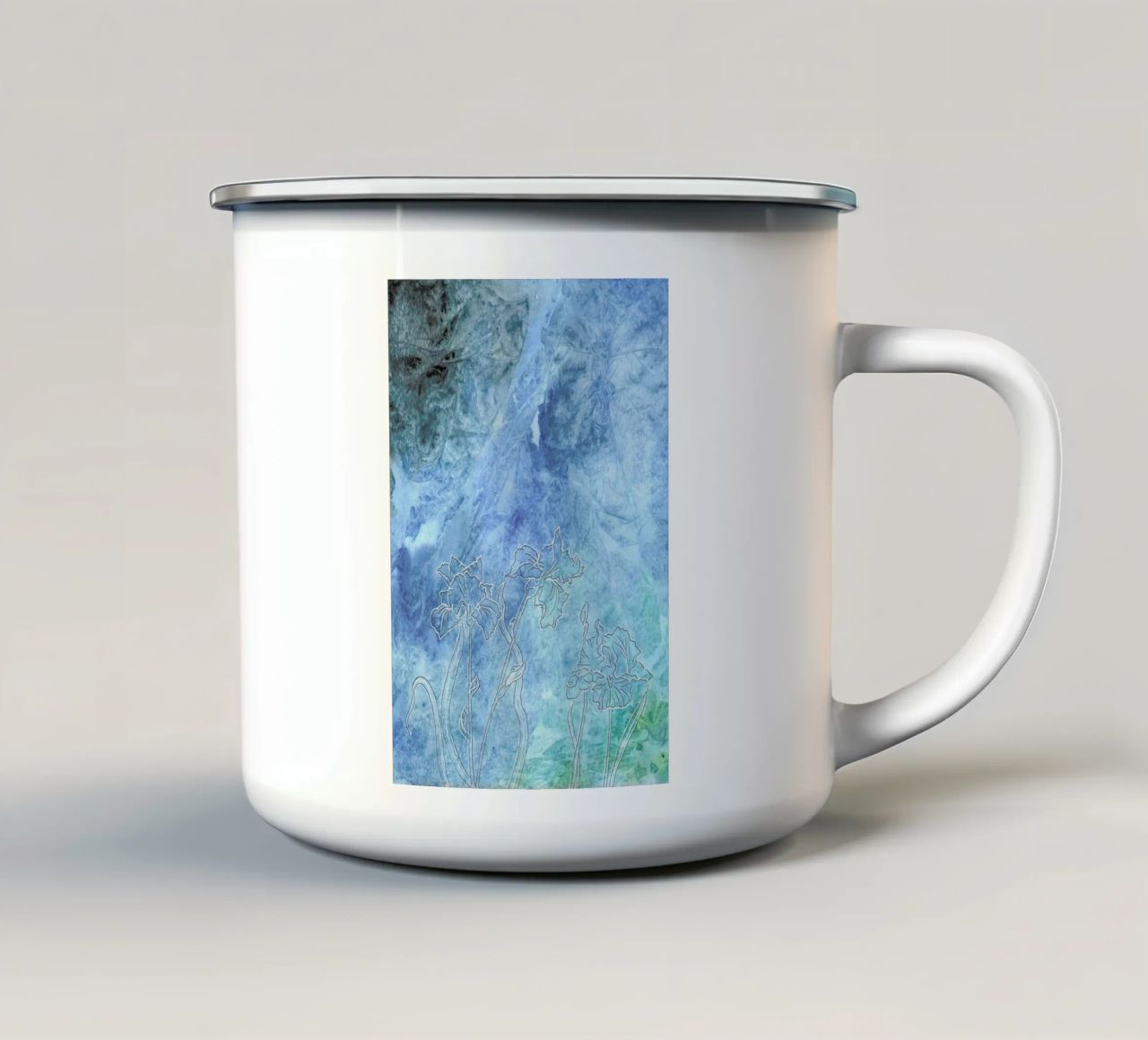 Iris tazza in smalto da Ctoft
