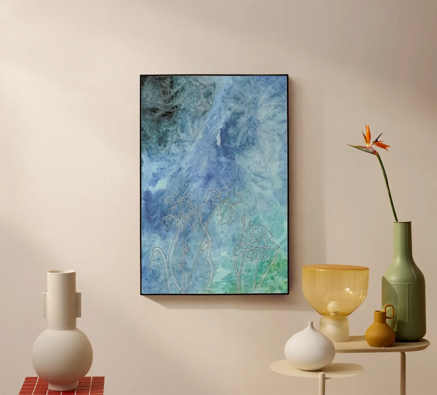 Iris acryl van Ctoft