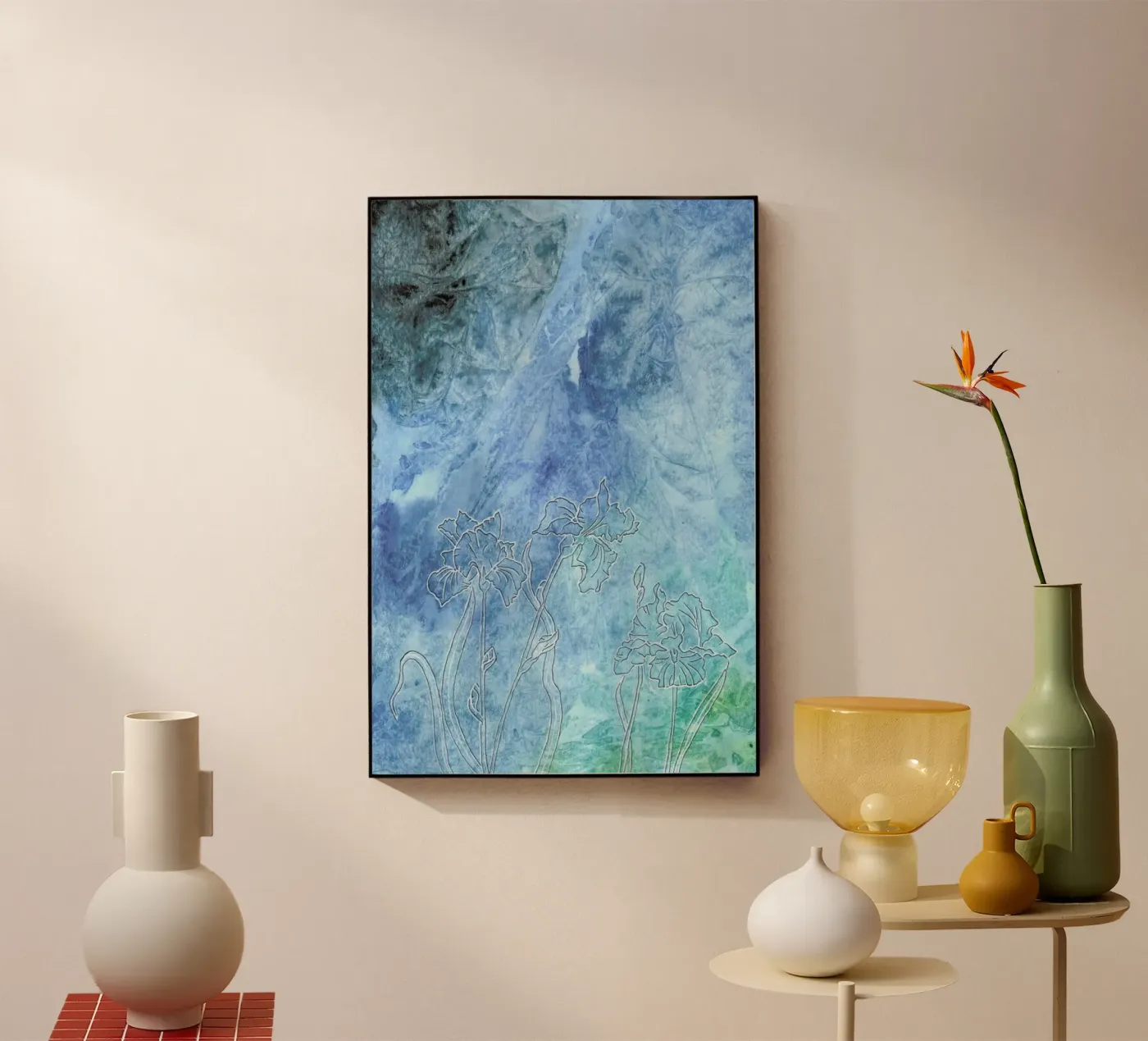 Iris acryl van Ctoft