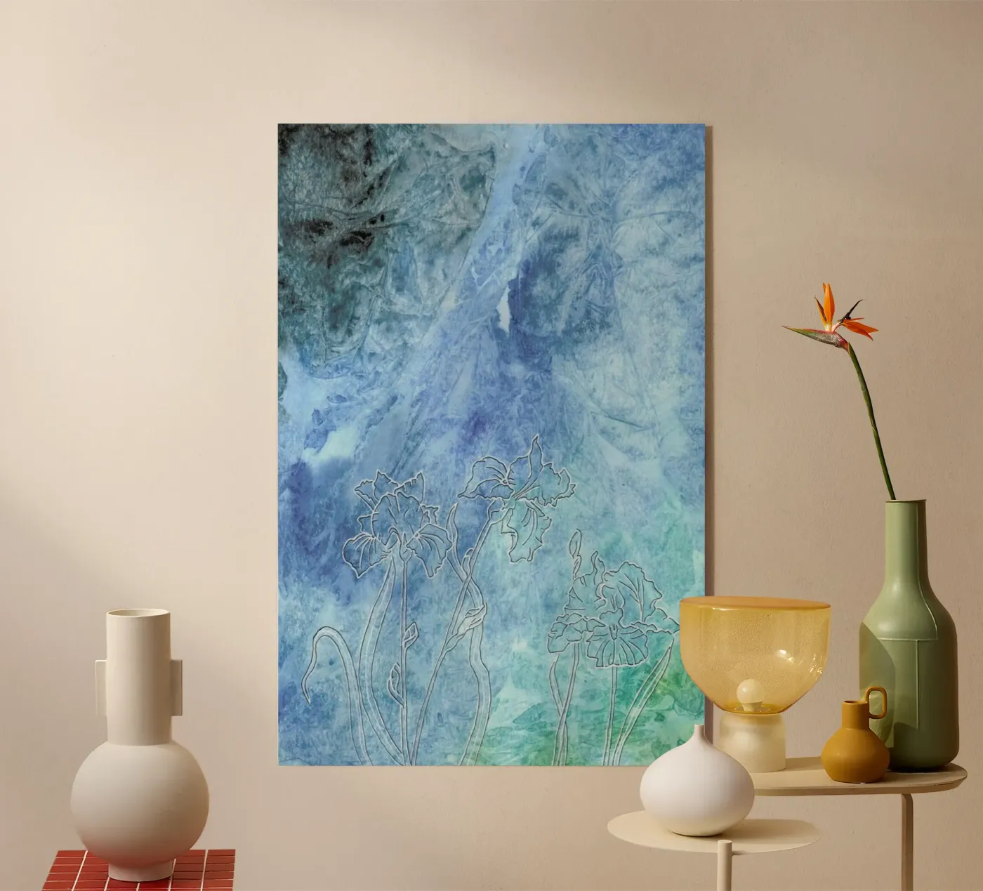 Iris acryl van Ctoft