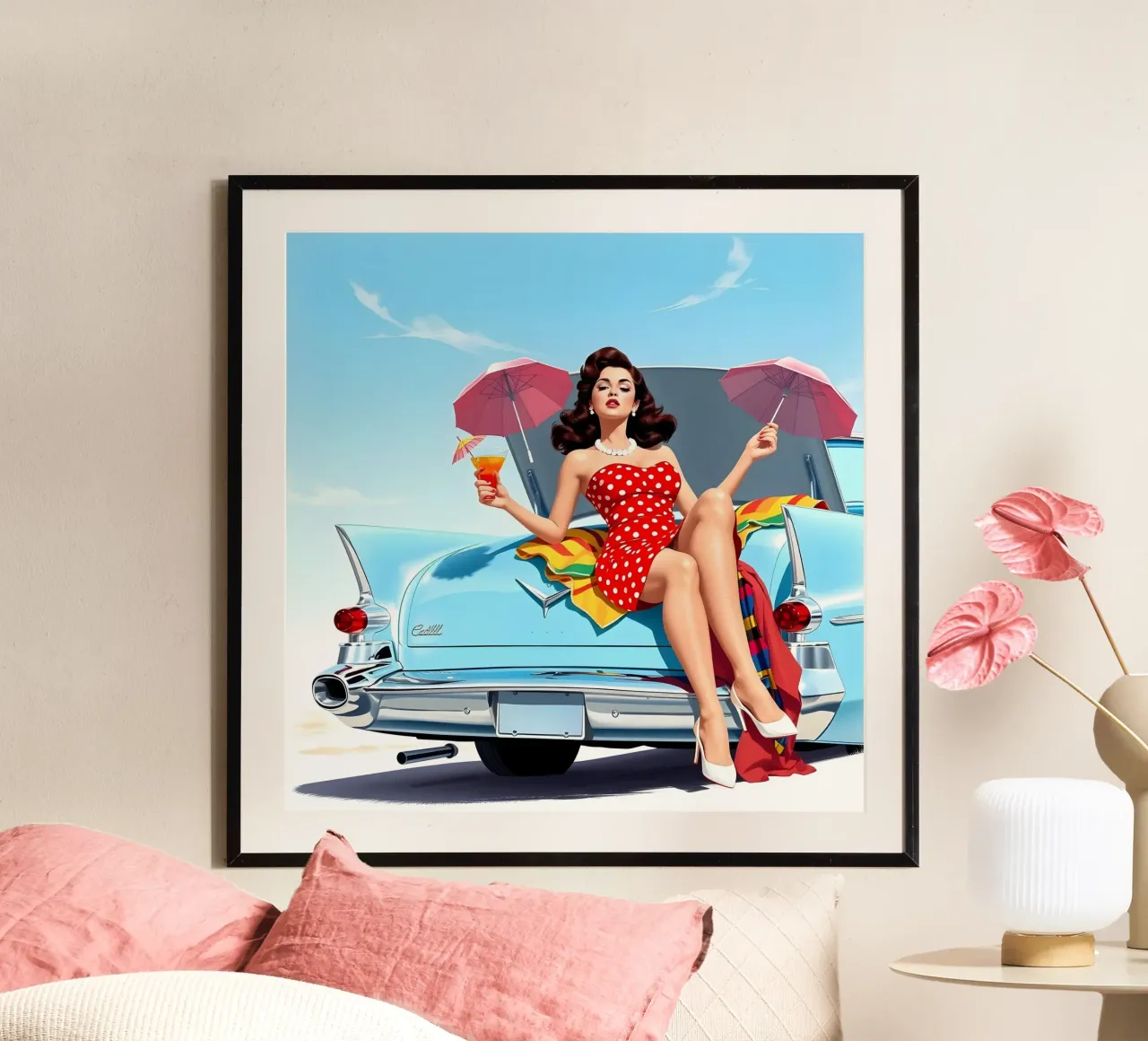 L'ora legale poster con telaio in alluminio da Anita's Dream