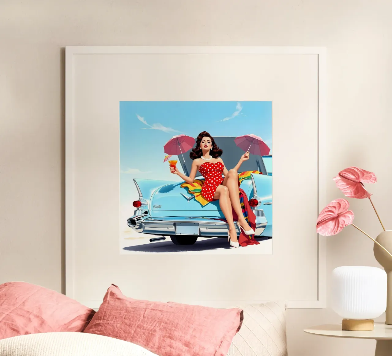 L'ora legale poster con telaio in alluminio da Anita's Dream
