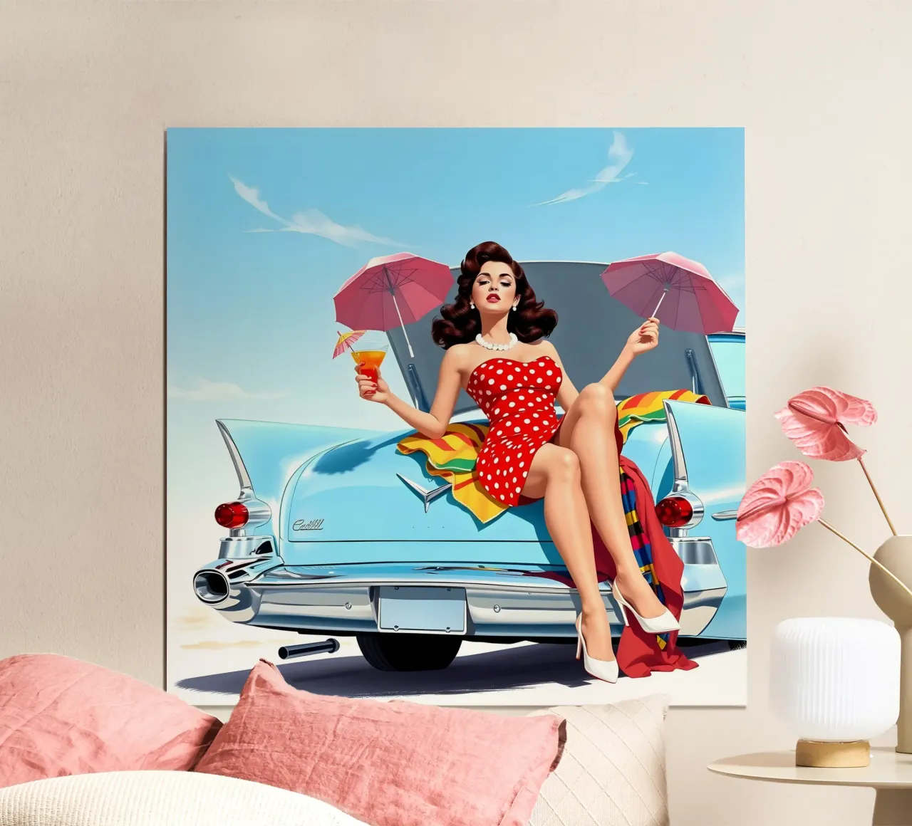 L'ora legale poster con telaio in alluminio da Anita's Dream