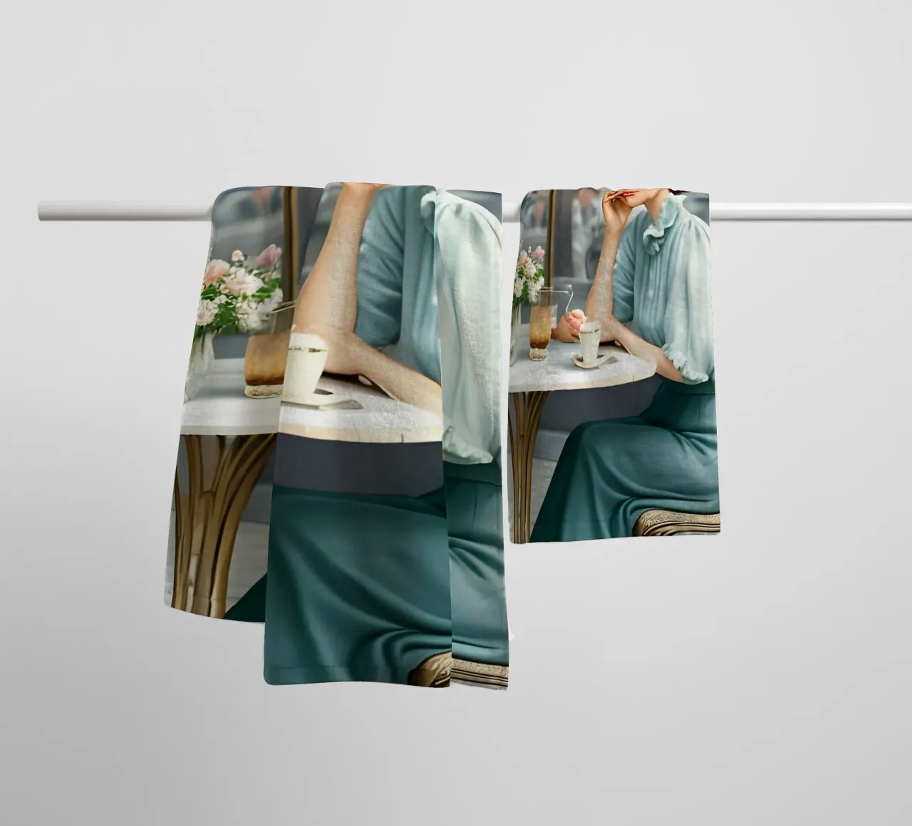 Audrey a Colazione (da Tiffany) asciugamano da bagno da Anita's Dream
