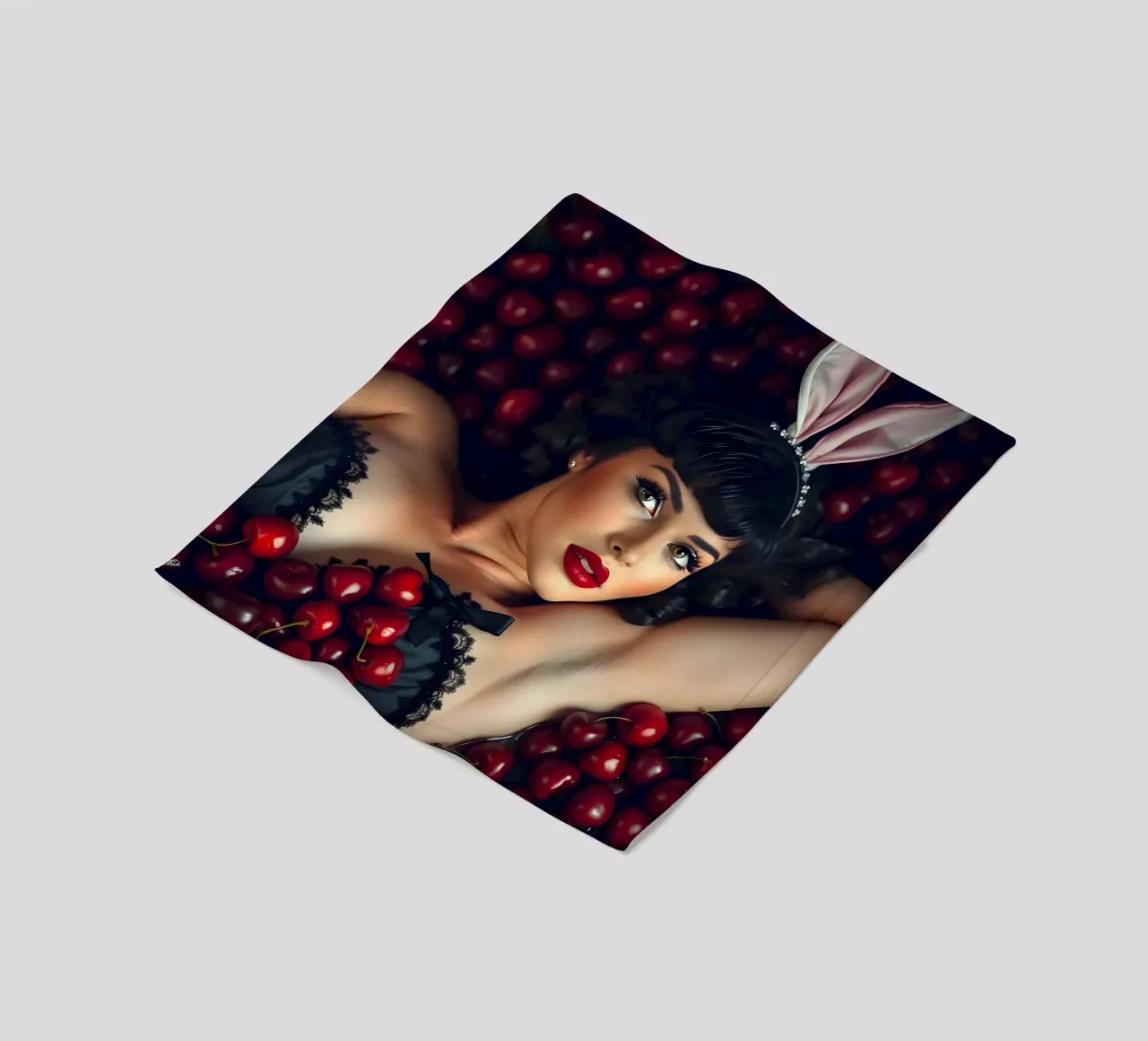 Kirschen pflücken Fleecedecke von Anita's Dream