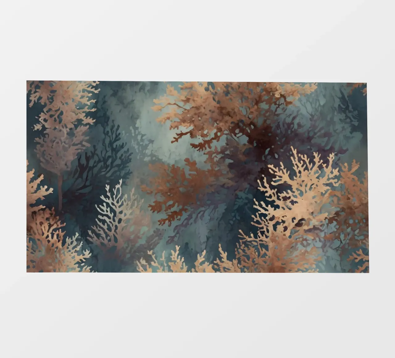 Colorata barriera corallina sottomarina con varie strutture coralline telo in pvc da DesignDoodle