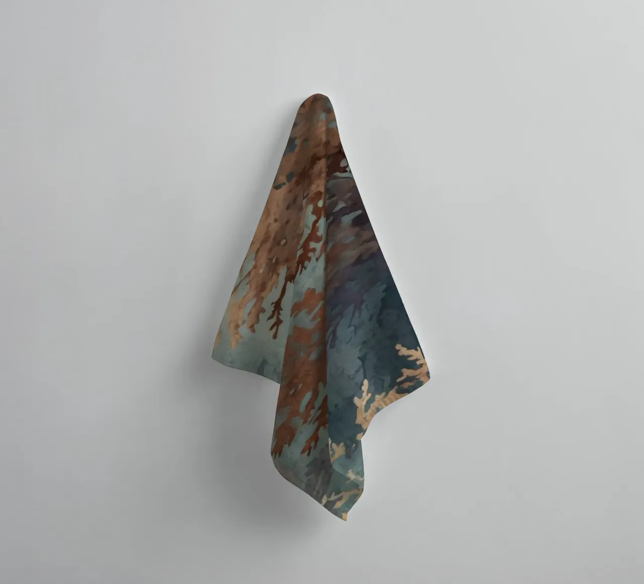 Colorata barriera corallina sottomarina con varie strutture coralline asciugamano da bagno da DesignDoodle