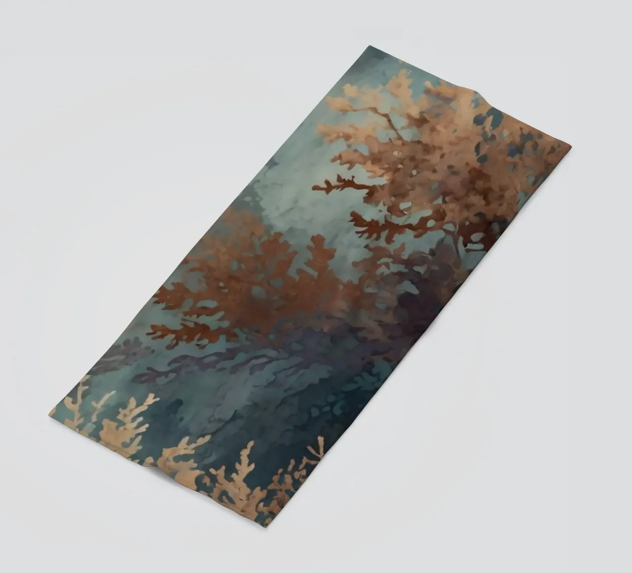 Colorata barriera corallina sottomarina con varie strutture coralline telo mare da DesignDoodle